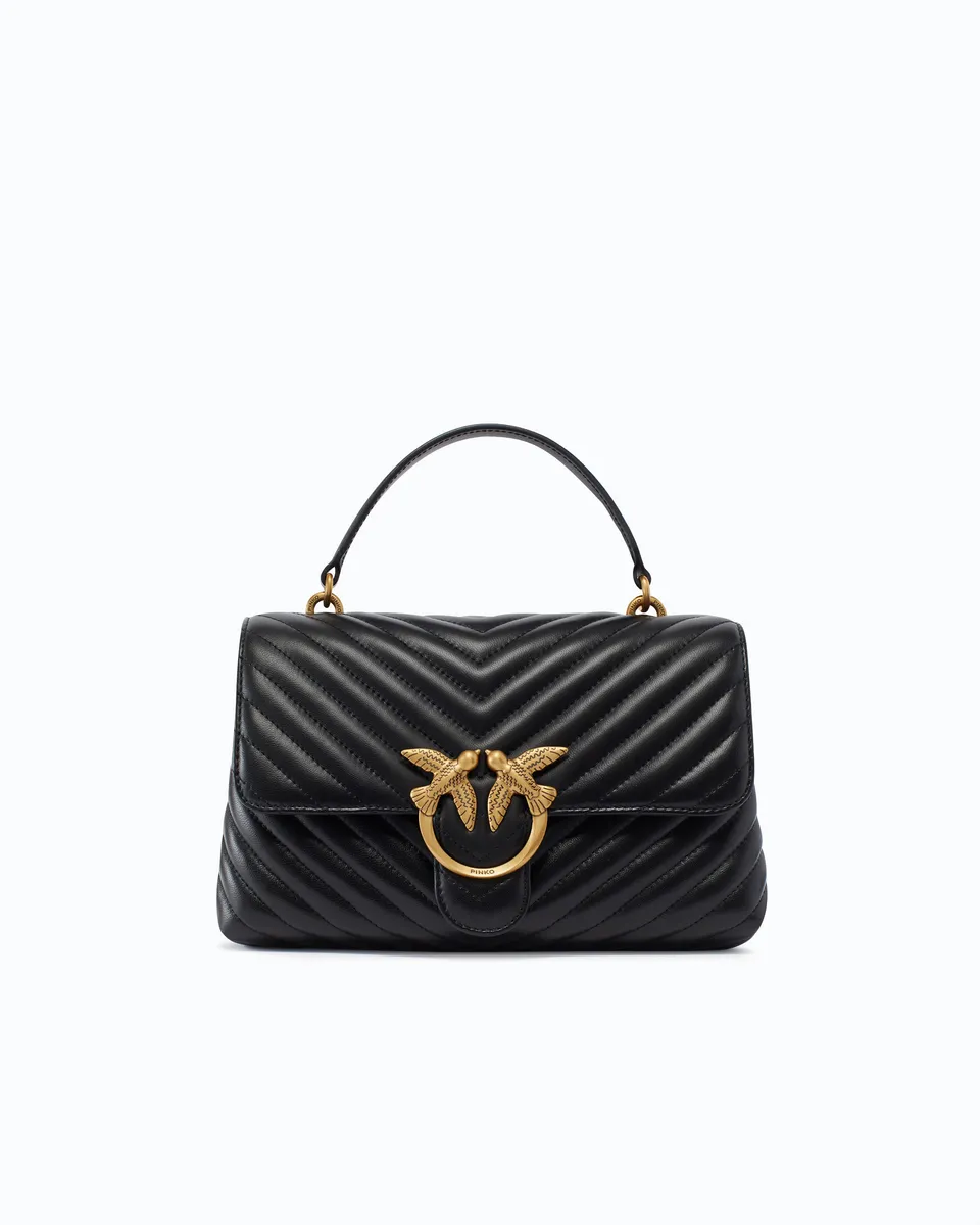 Pinko Lady Love Puff torebka nappa czarna zygzak