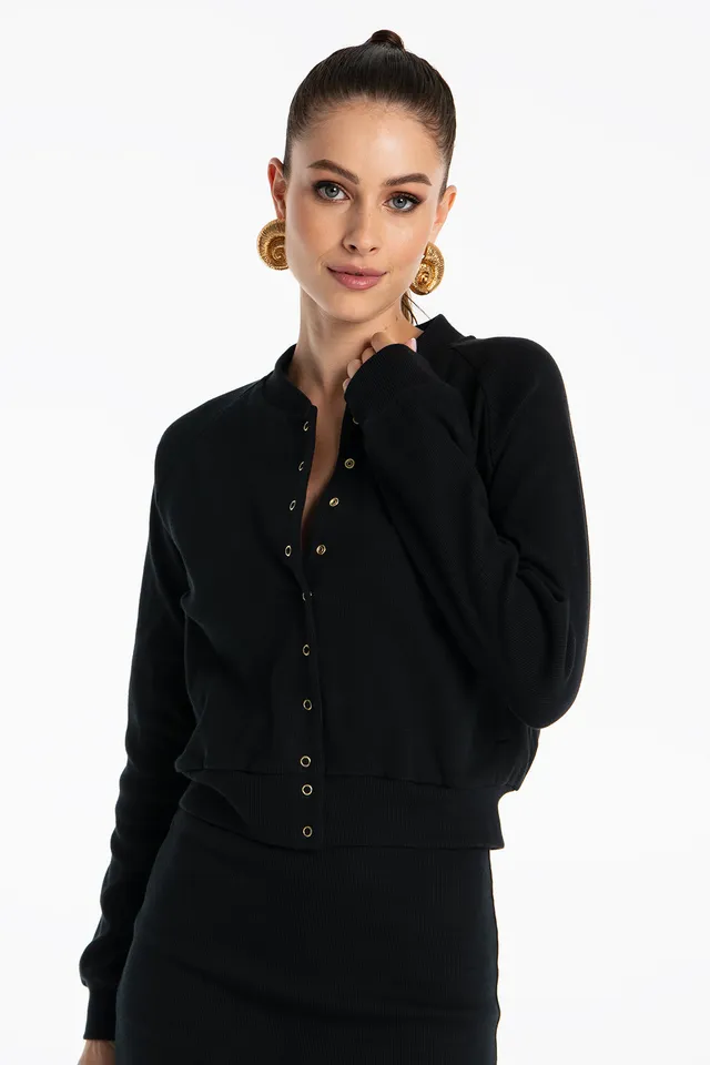 Nudyess Akaishi Standard bomber Black złote napy