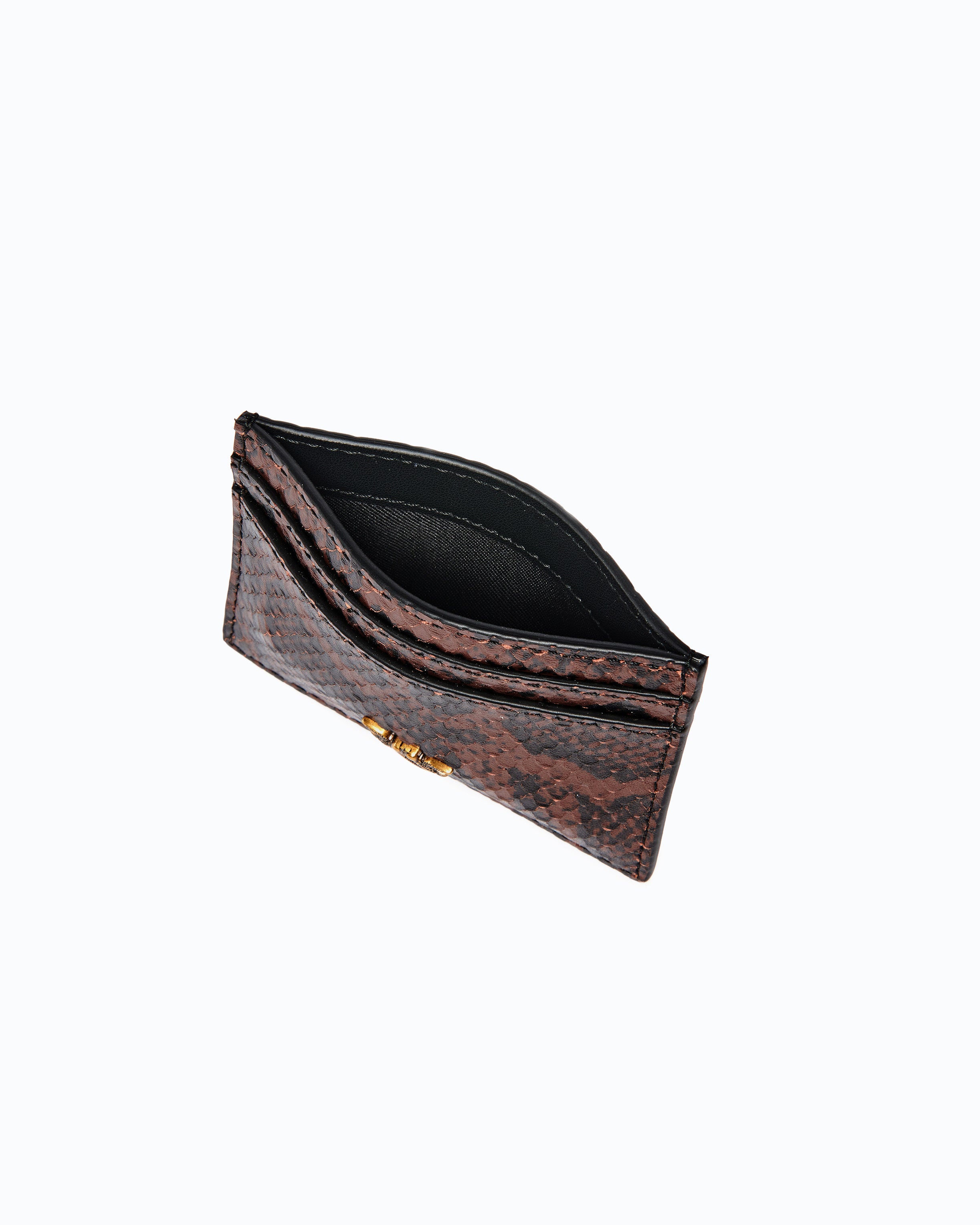 Pinko Simply Card Holder etui wężowe na karty