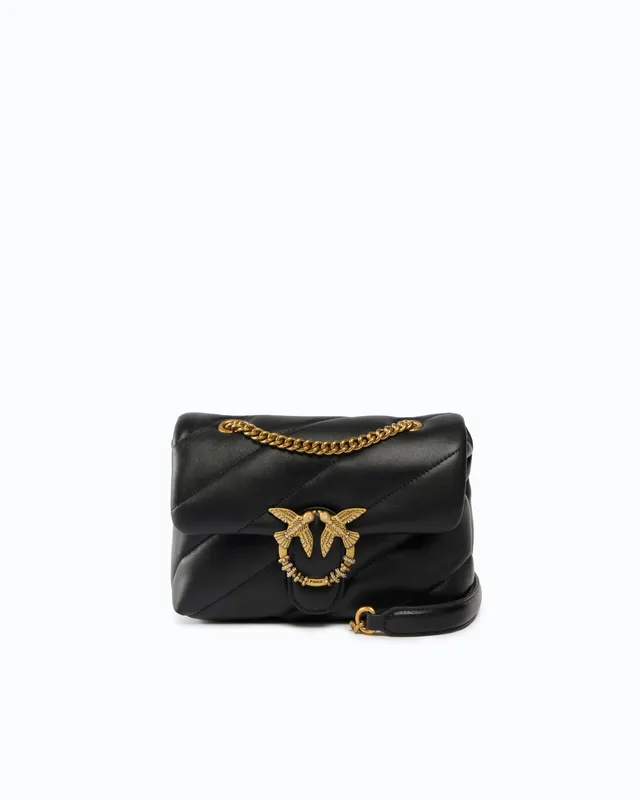 Pinko Mini Love Bag Puff torebka nappa czarna