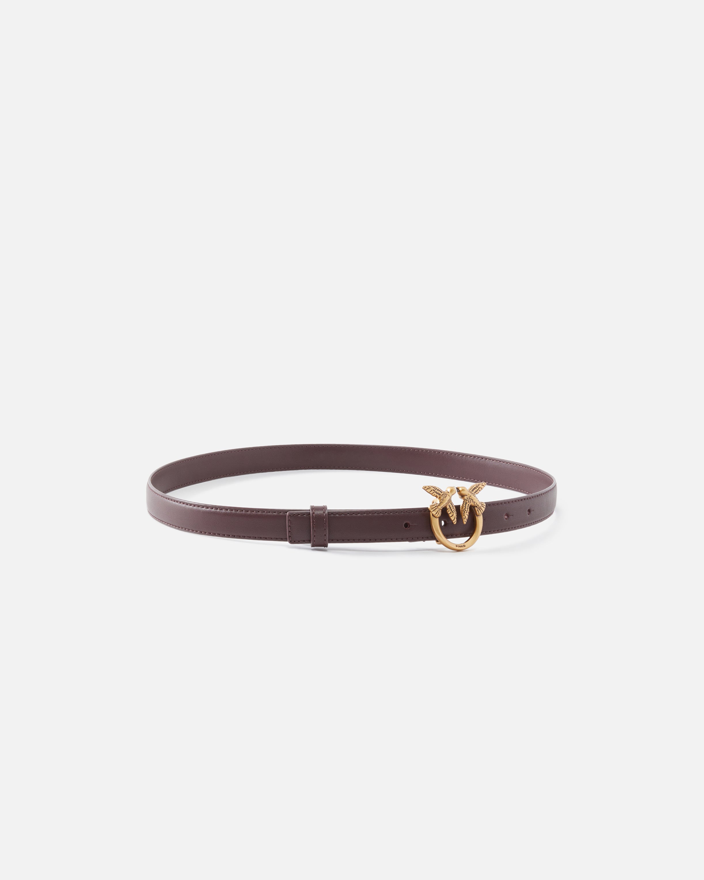 Pinko Love Berry H2 pasek skórzany wąski 2 cm