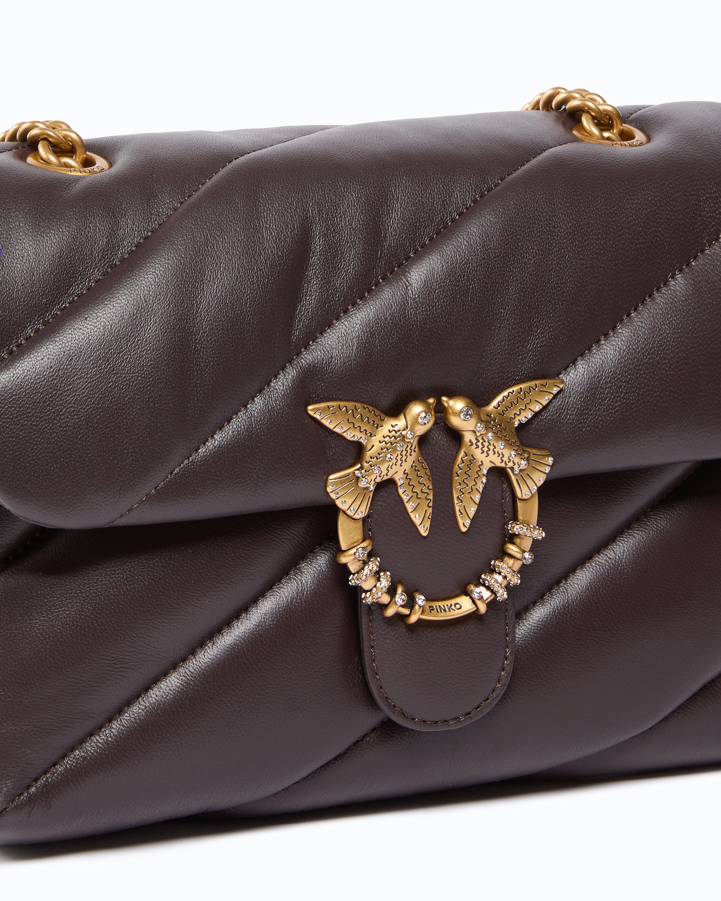 Pinko Love Bag Puff torebka pikowana U kryształki