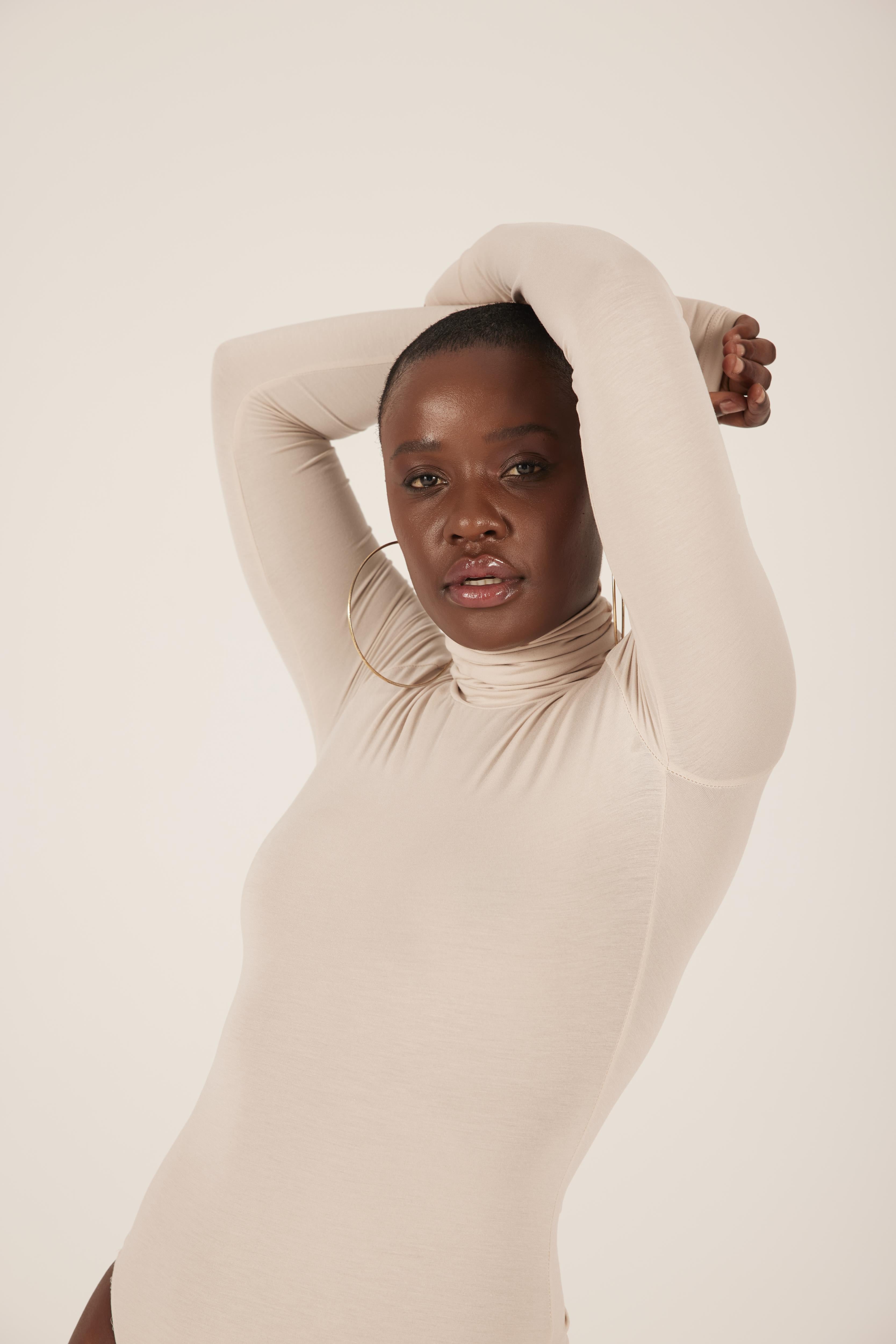 Nudyess Turtleneck Bodysuit body golf Black