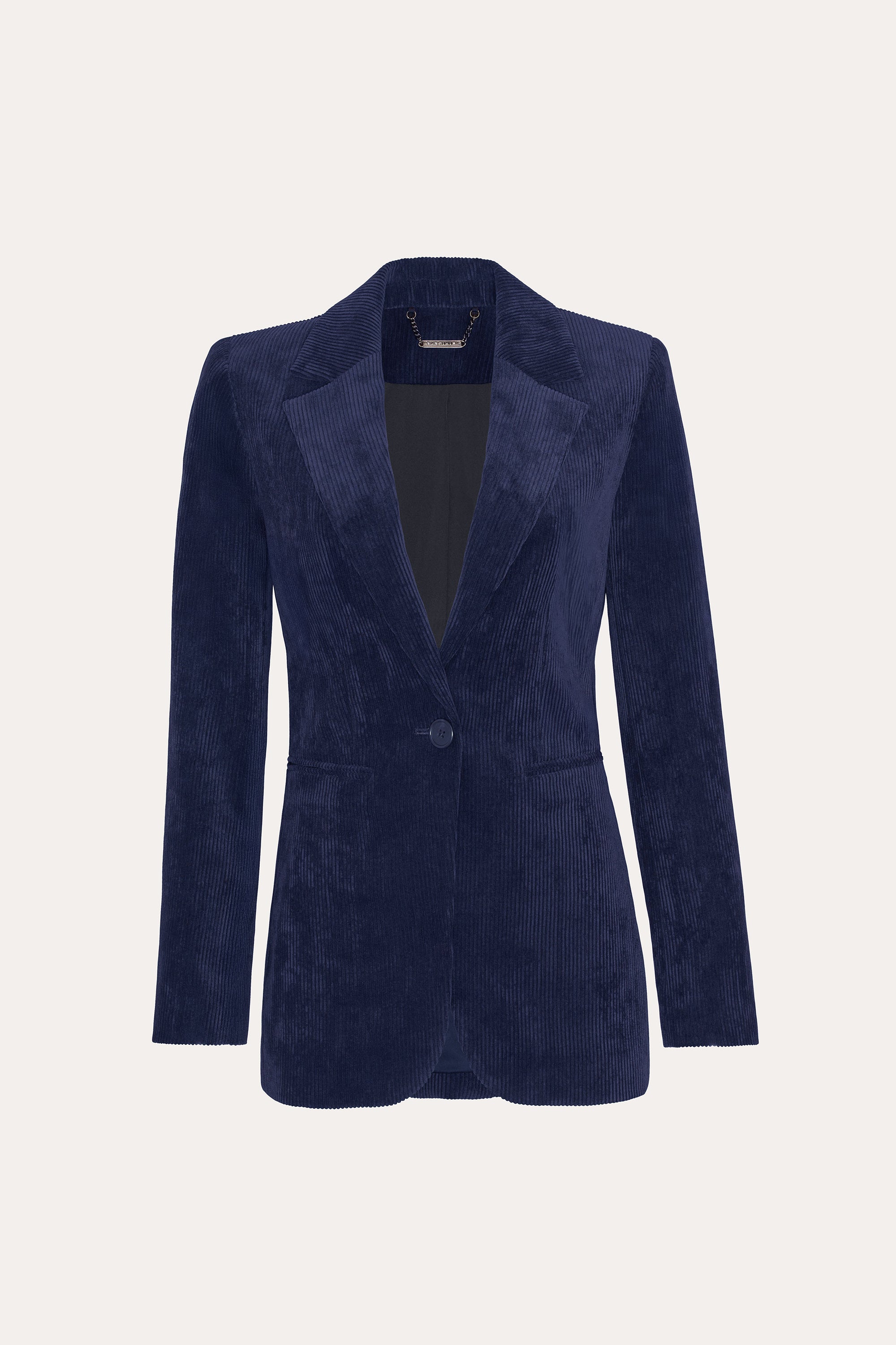 Elie Tahari Gloria marynarka Galaxy Navy sztruksowa