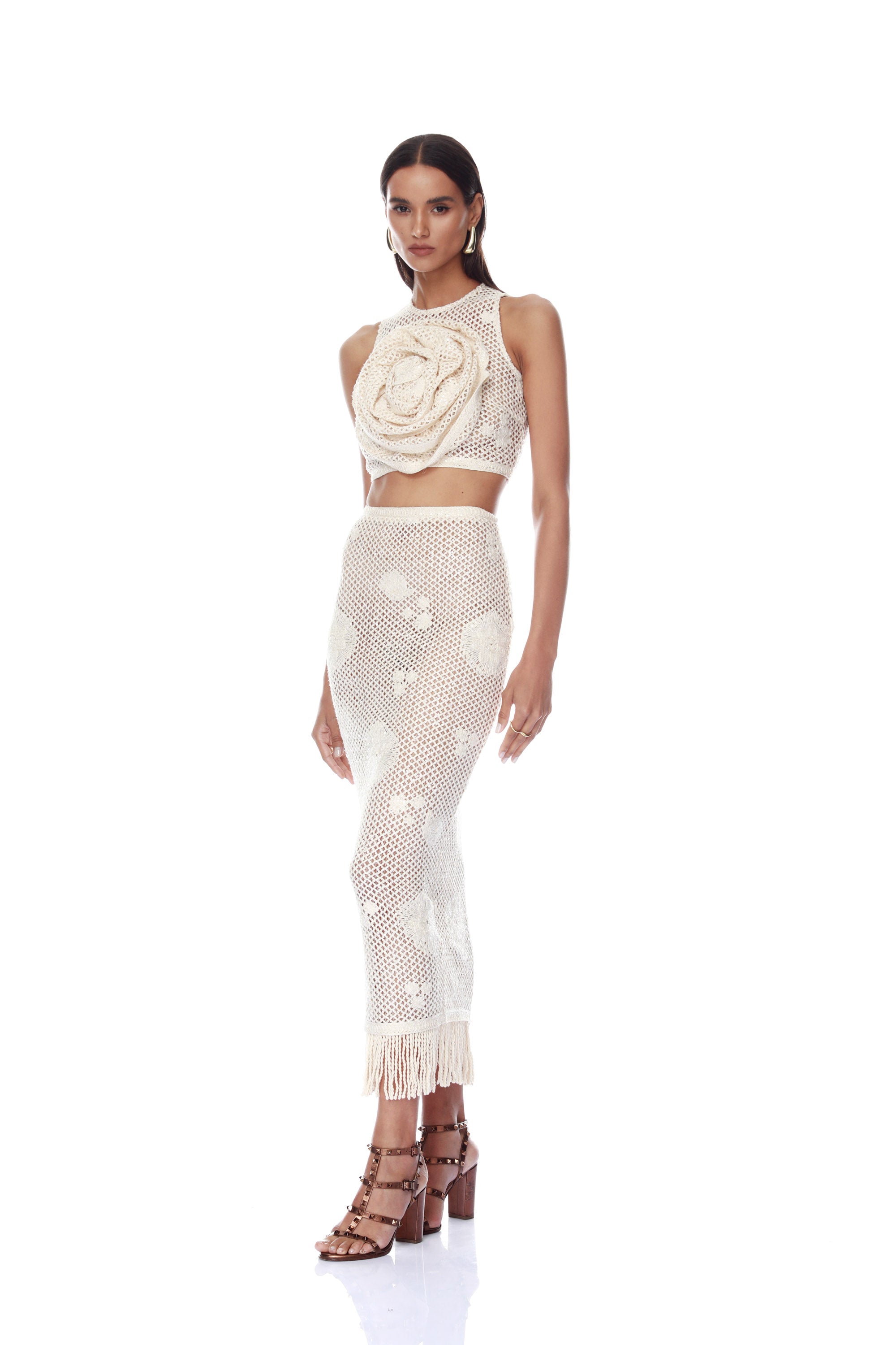 Bronx and Banco Mila Crochet top z aplikacją
