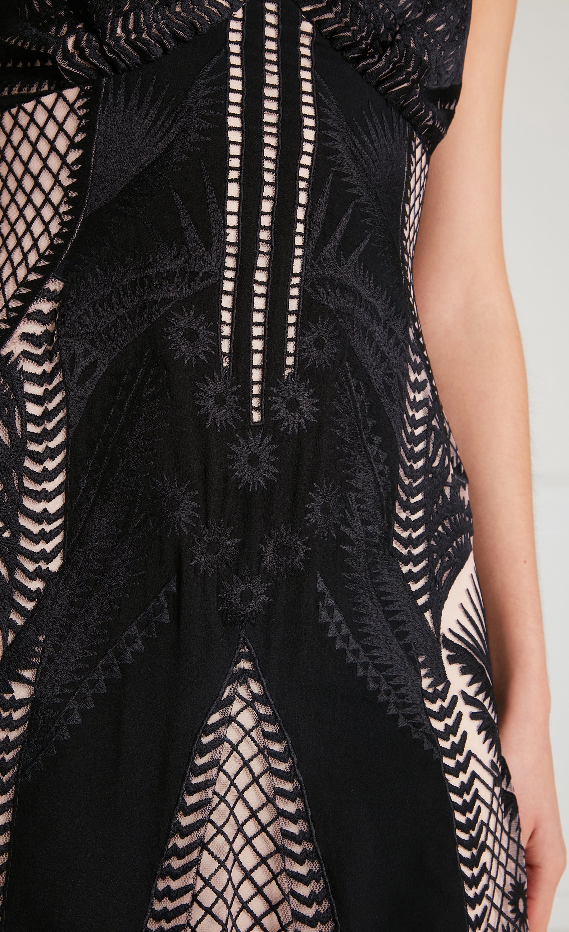 Temperley London Giselle Gown sukienka wieczorowa Black Mix