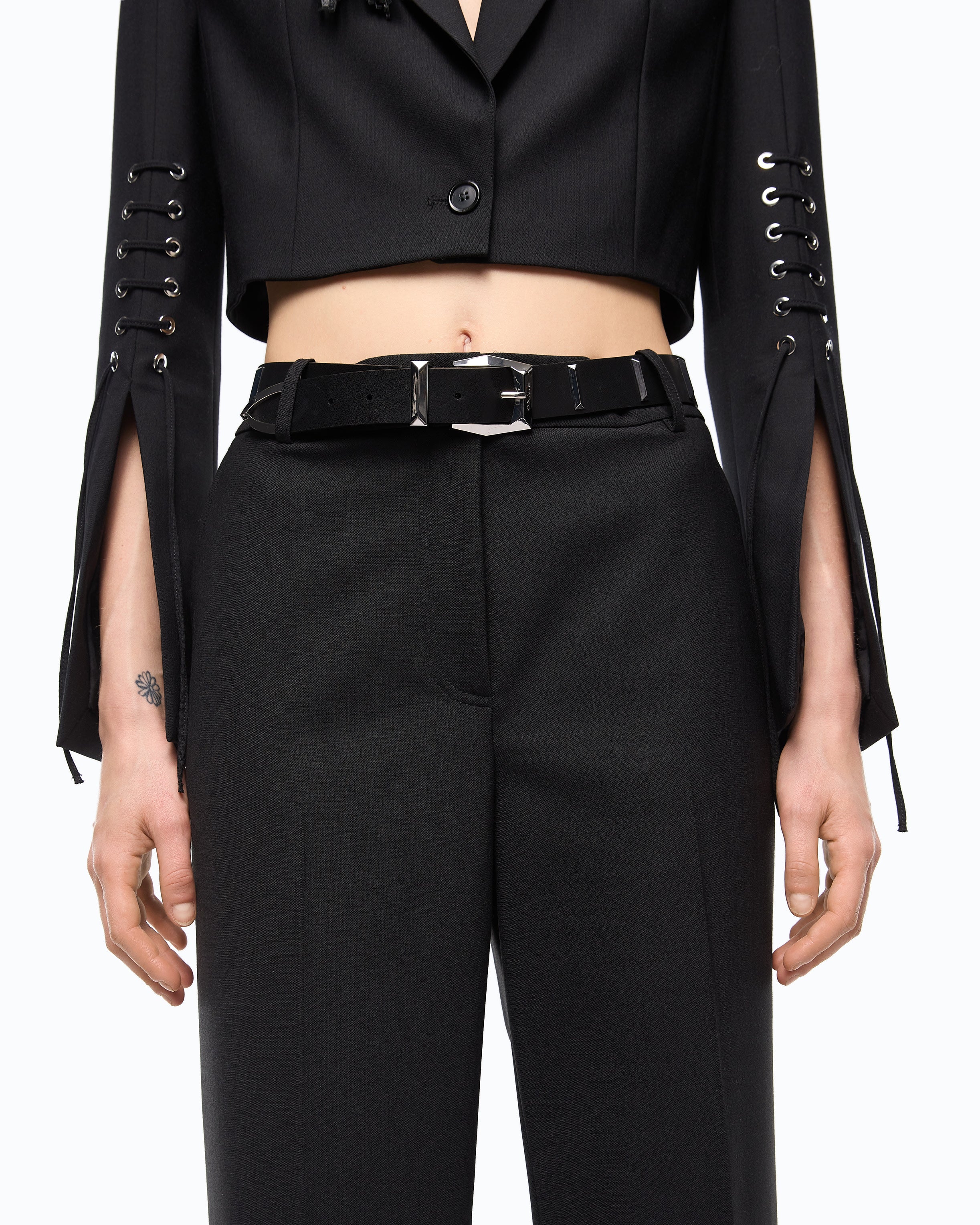 Pinko Petalo Pants spodnie wełniane czarne