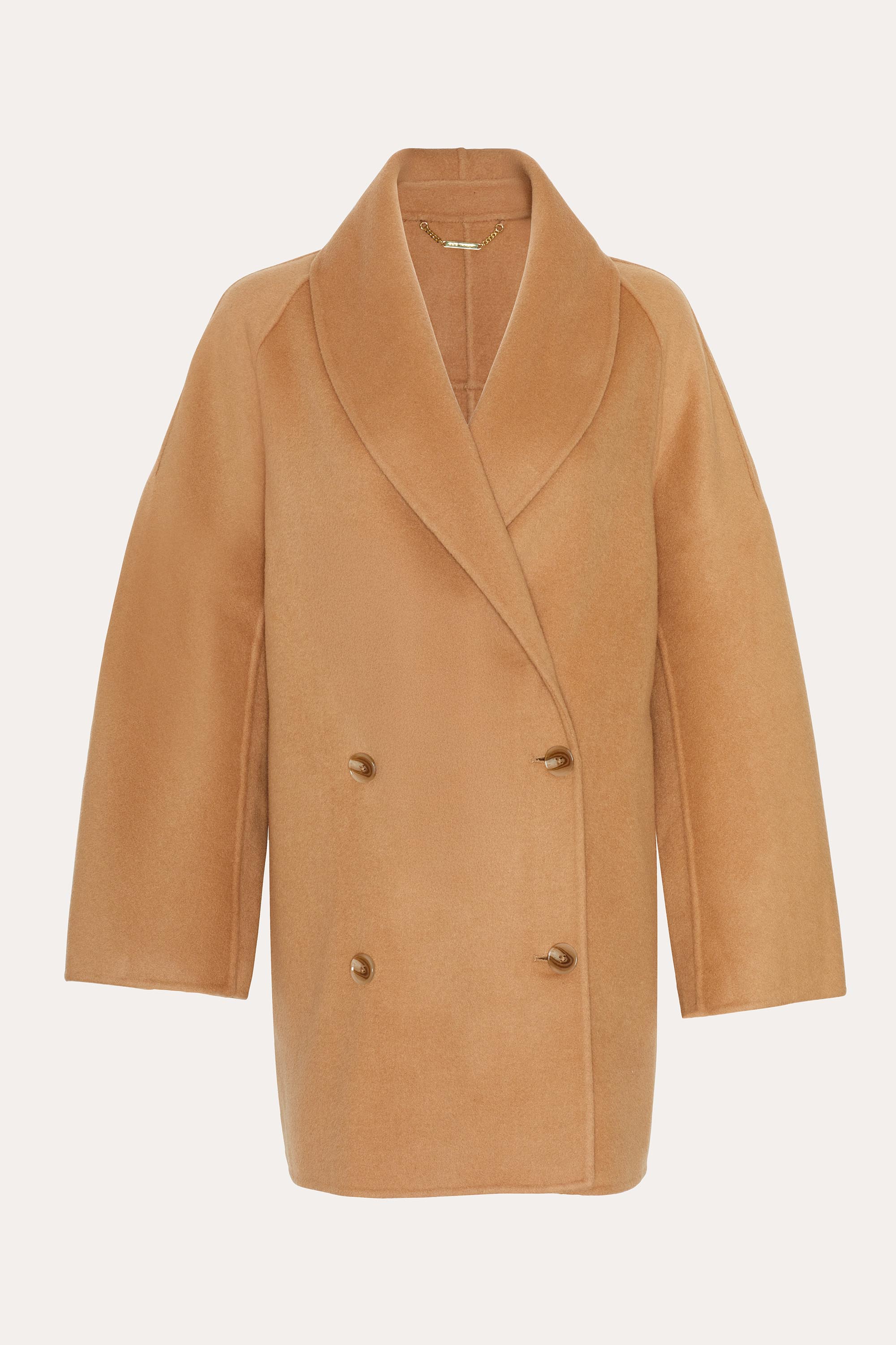 Elie Tahari Parker płaszcz wełniany Cuban Sand