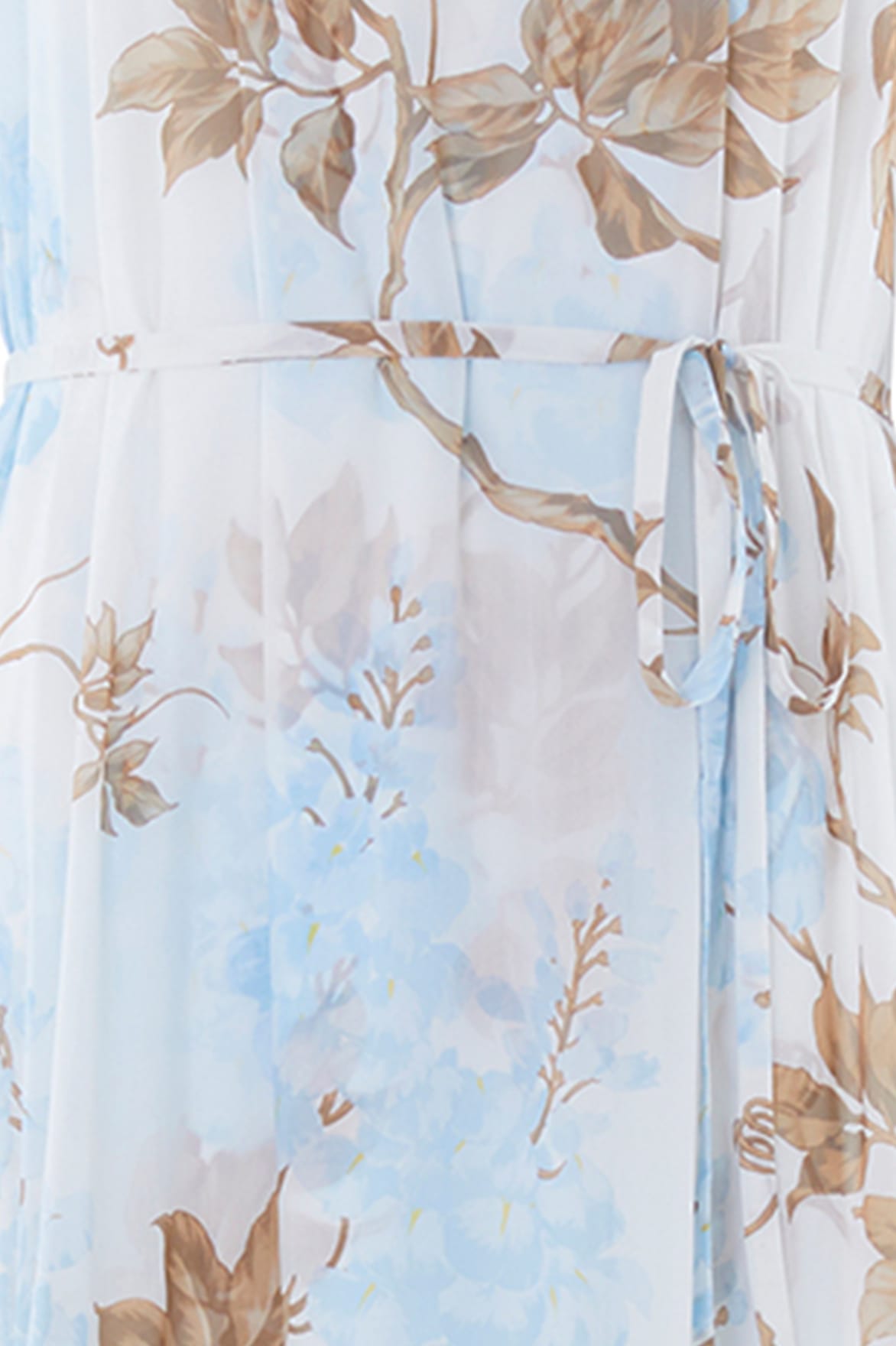 Needle & Thread Wisteria Chiffon sukienka biało-niebieska