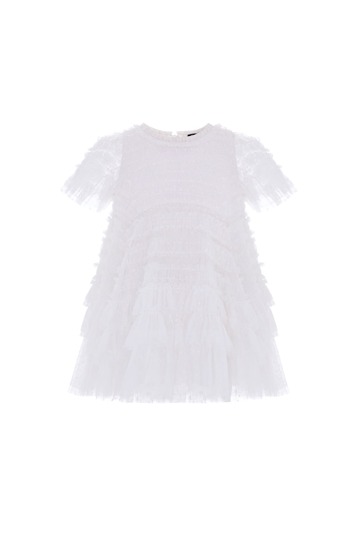 Needle & Thread Valentine Ruffle Baby Dress sukienka biała