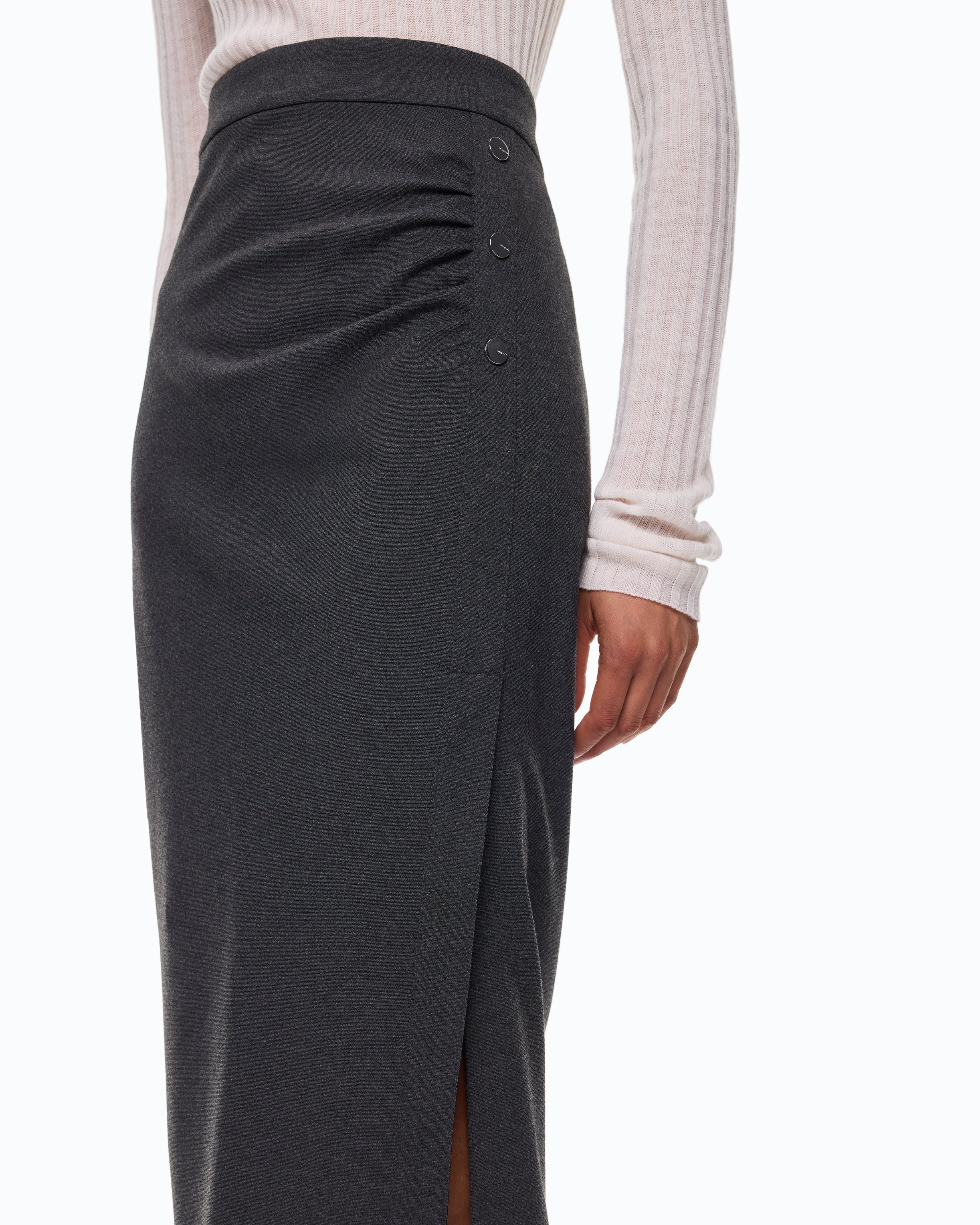 Pinko Genziana Skirt spódnica midi szara