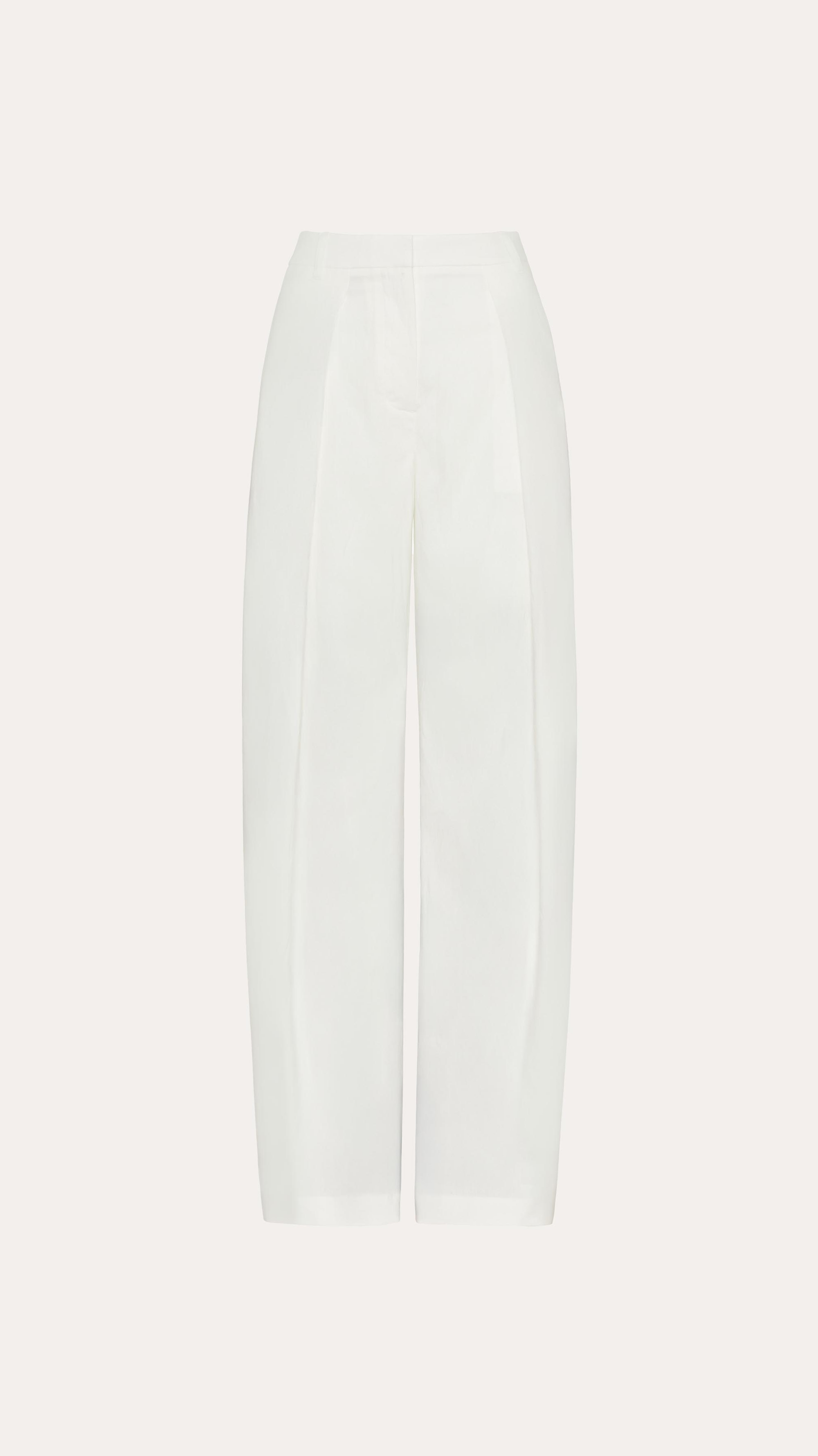 Elie Tahari Naomi spodnie lniane balloon Fresh Pearl