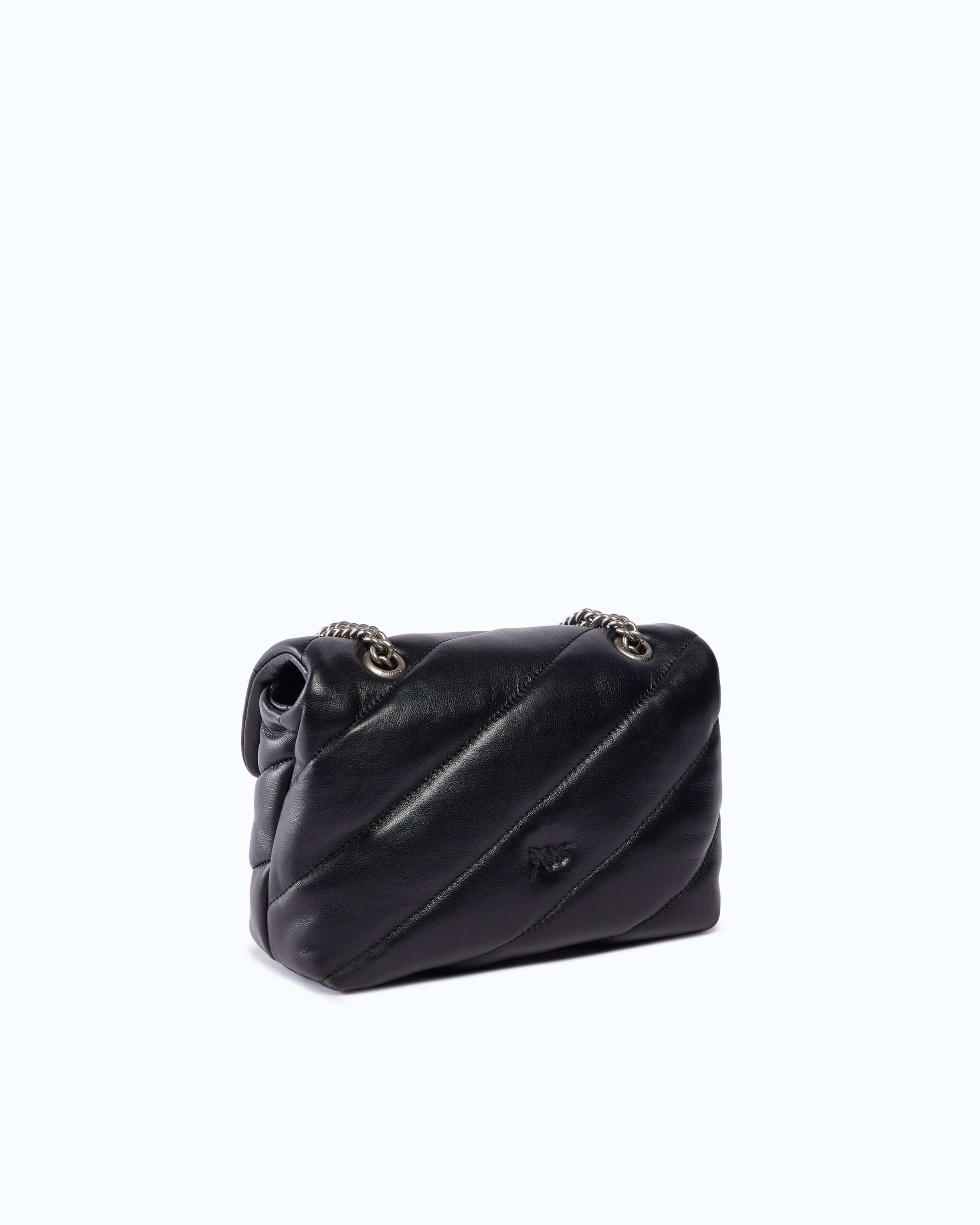 Pinko Love Bag Puff torebka mini czarna Maxi Quilt