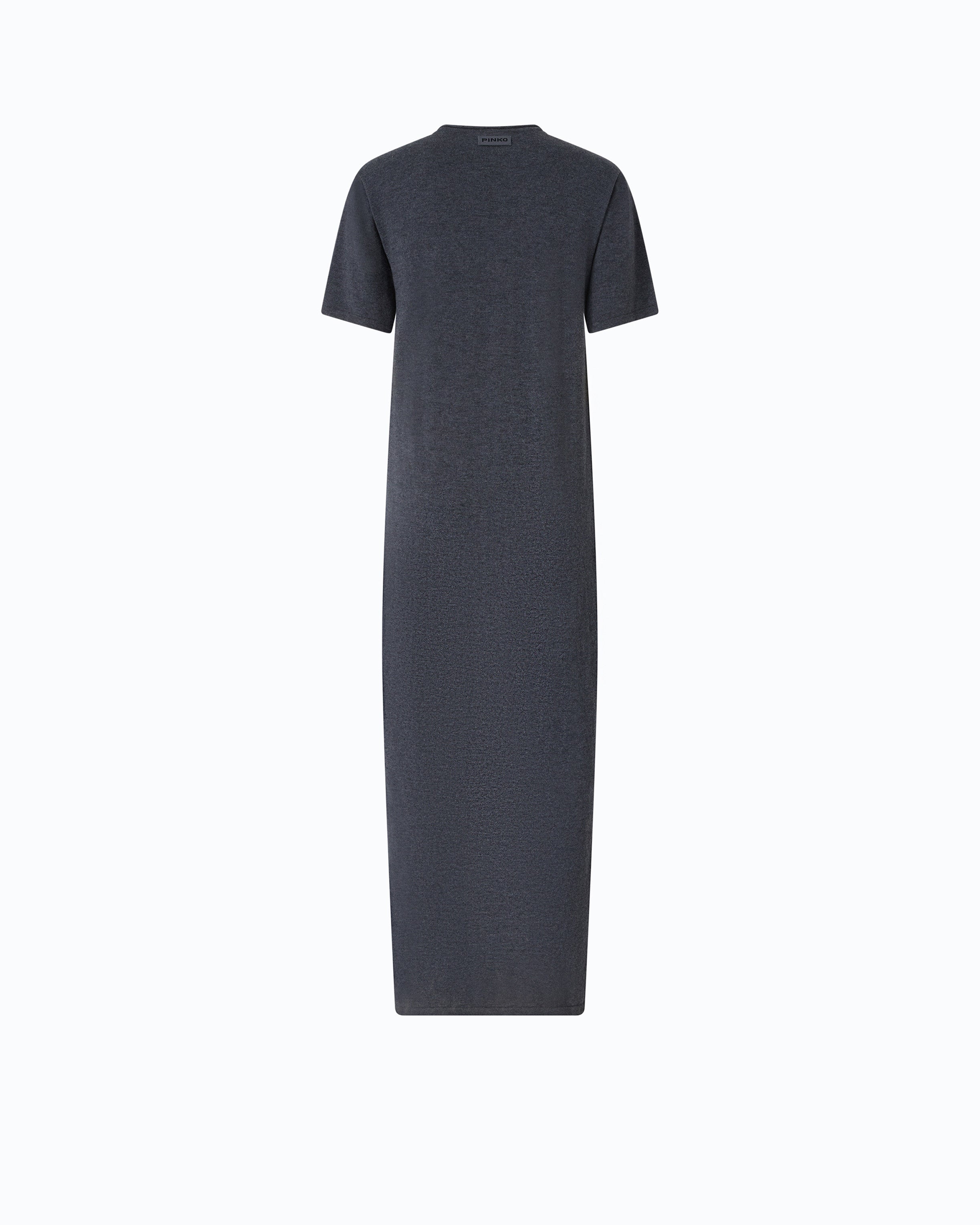 Pinko Bratislava Dress sukienka wełniana szara długa