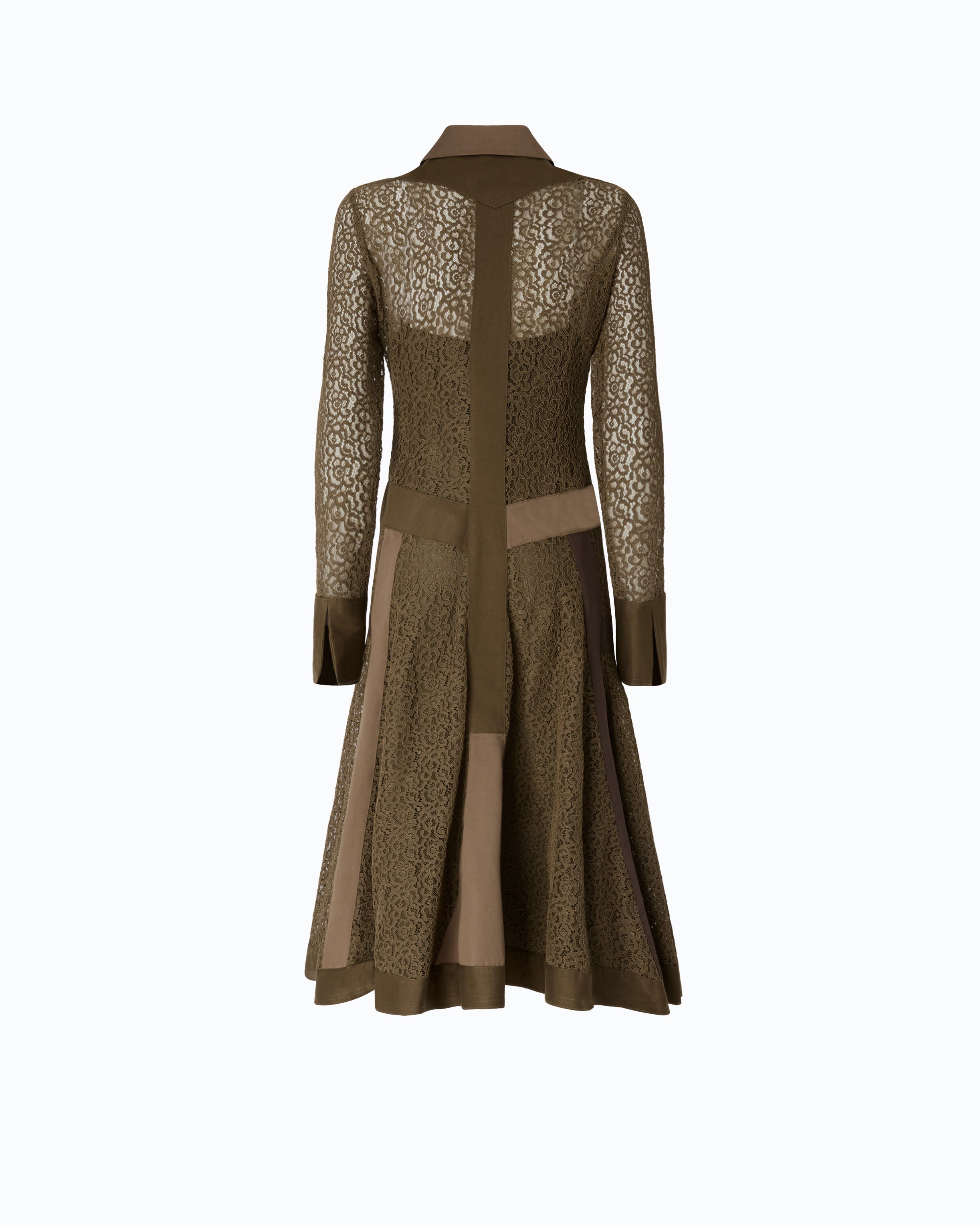 Pinko Rossese Dress sukienka midi koronkowa zielona