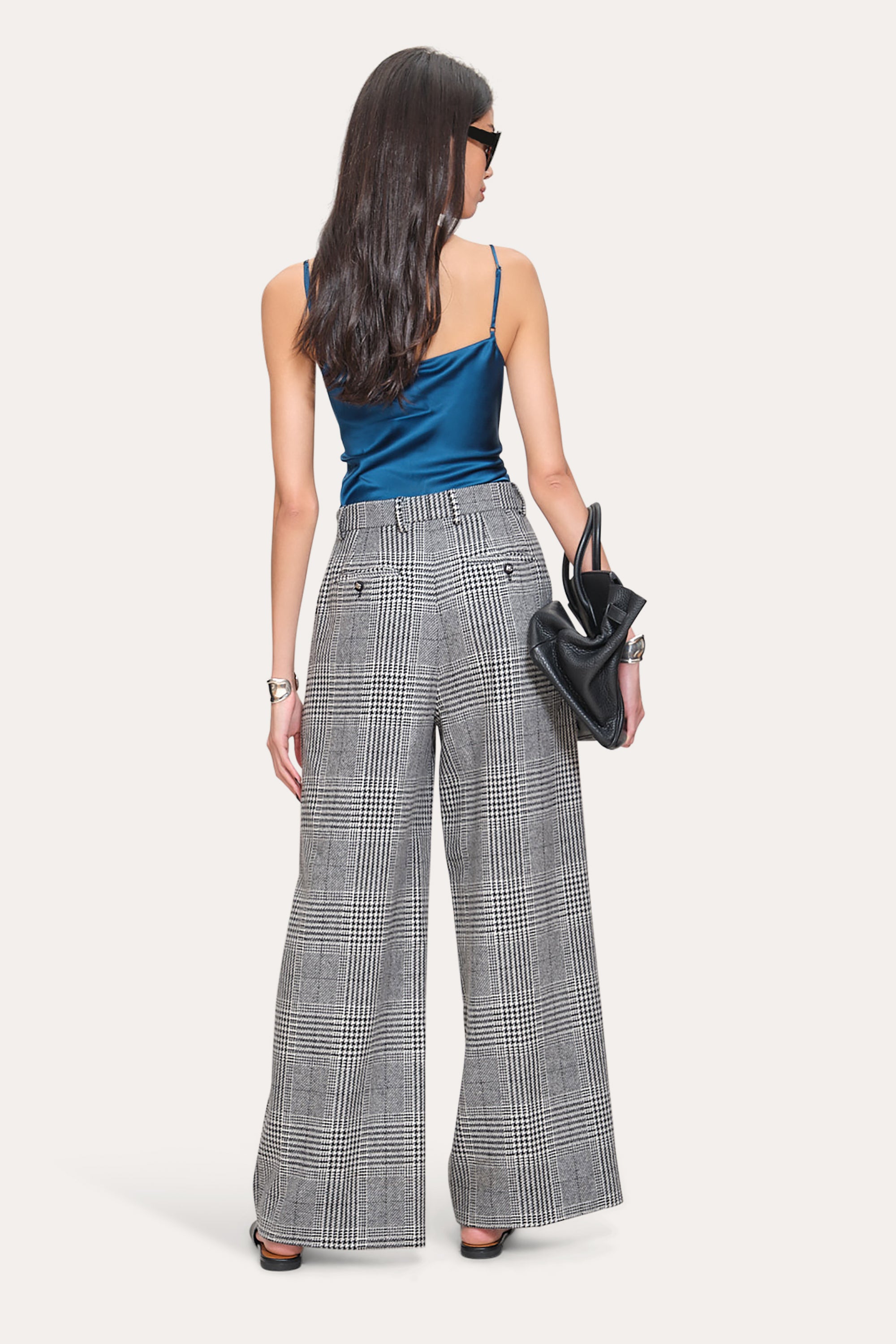Elie Tahari Silk Draped Camisole top jedwabny Pacific Blue