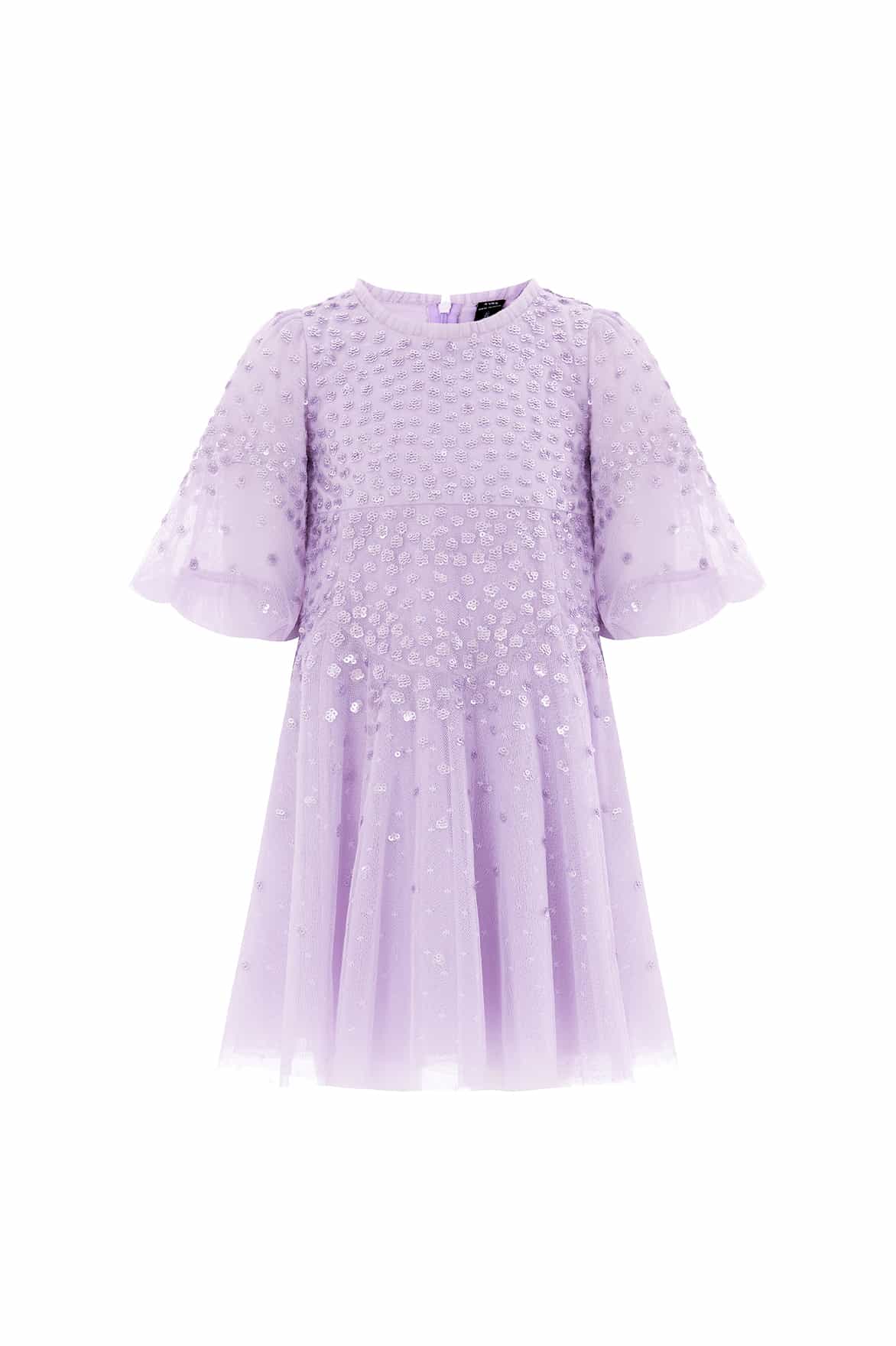 Needle & Thread Scallop Sequin sukienka dziewczęca Purple