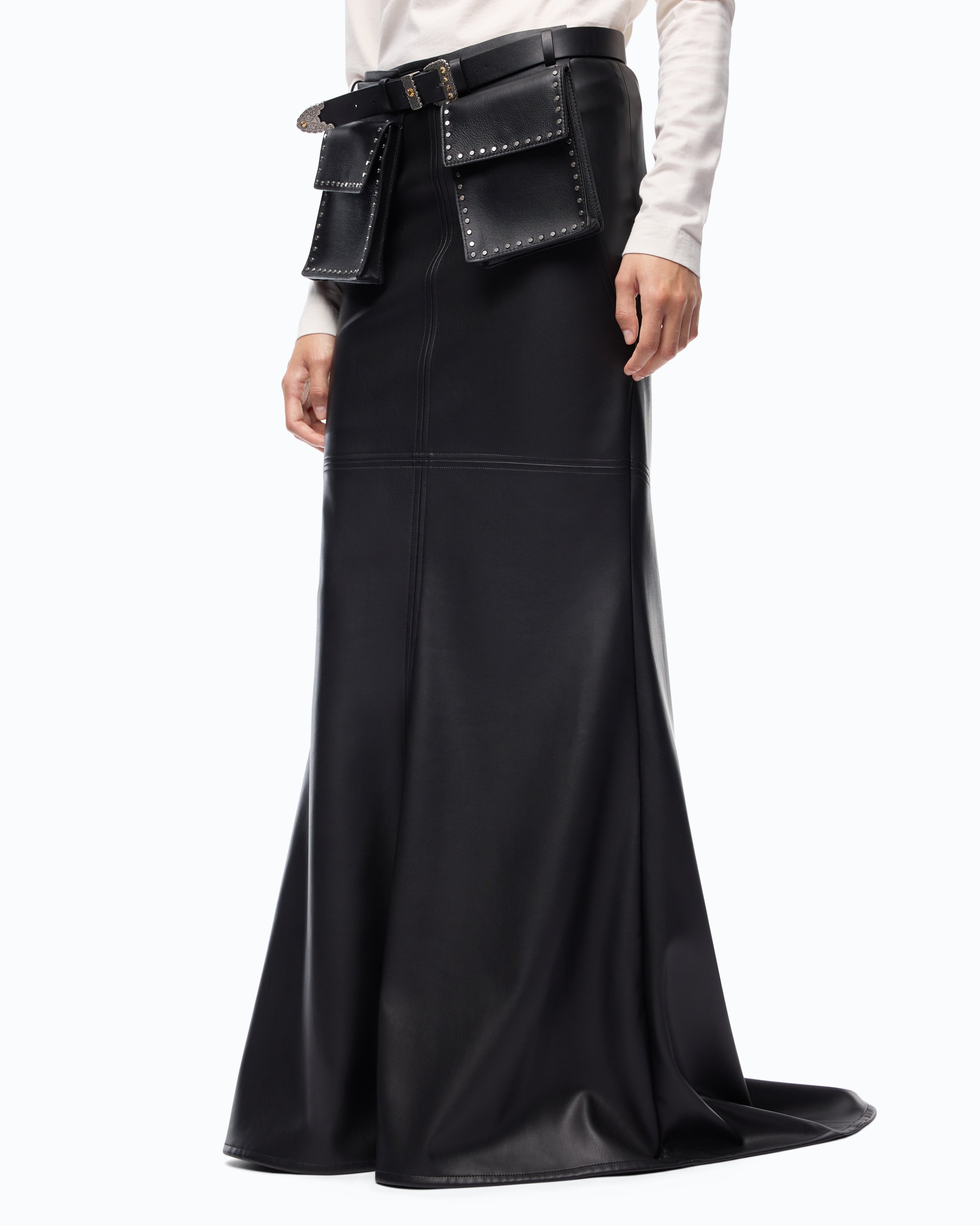 Pinko Lexus Skirt spódnica długa czarna