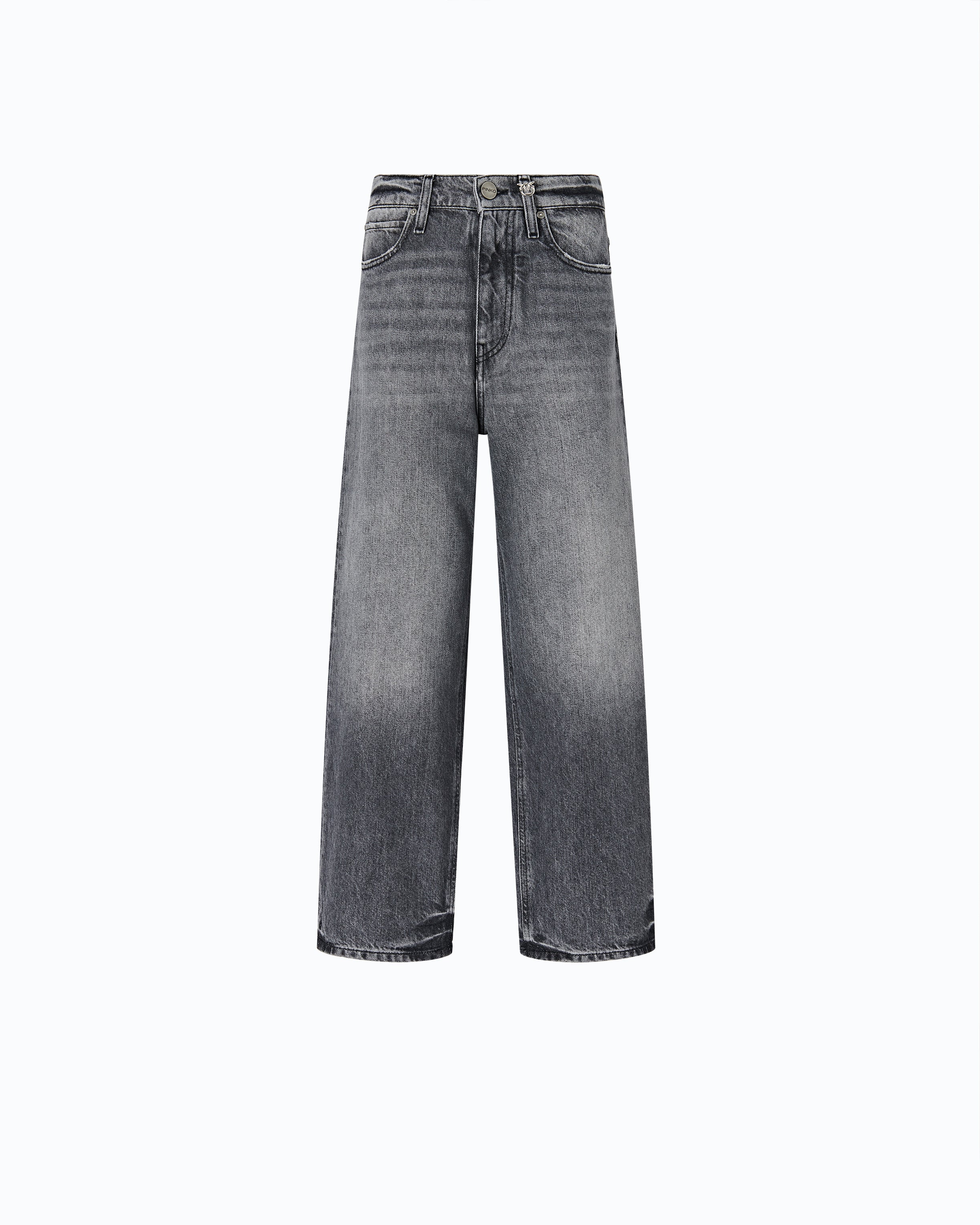 Pinko Estelle Egg jeansy szary balloon