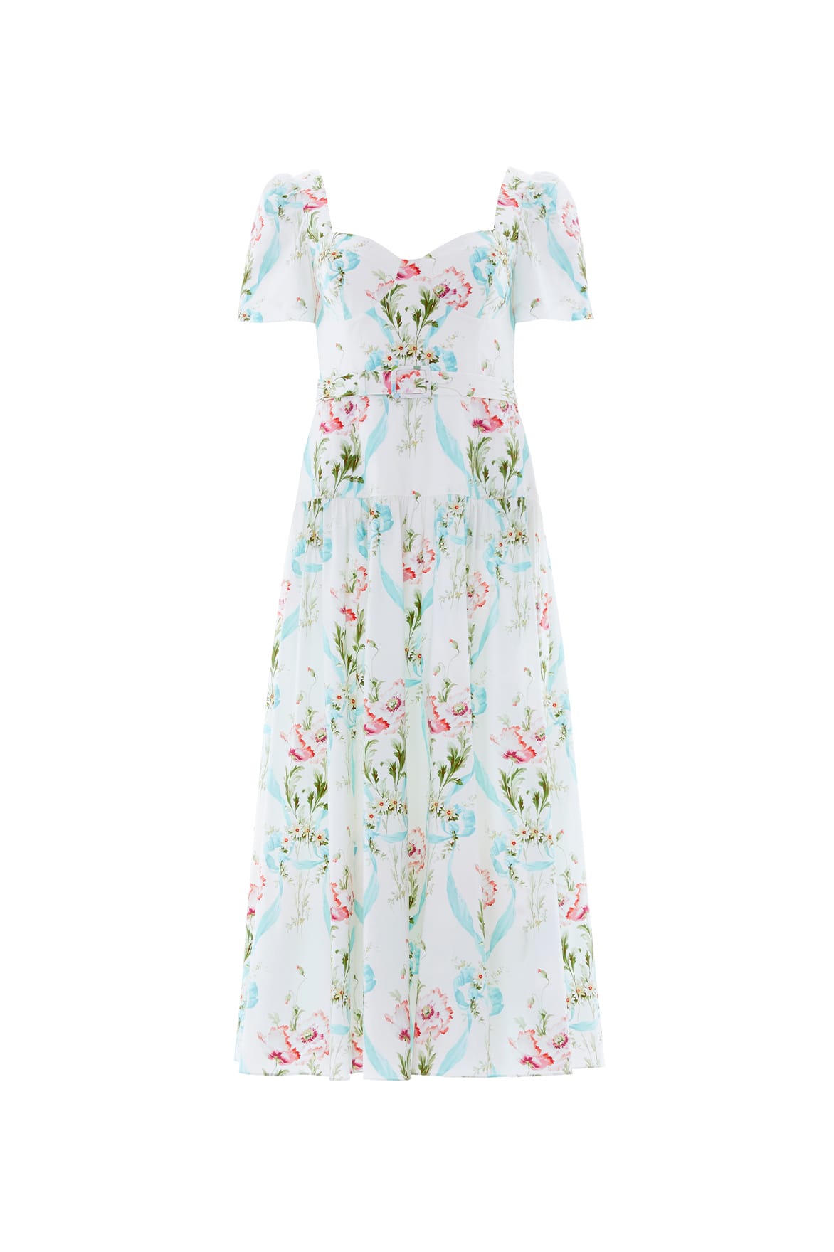 Needle & Thread Floral Ribbon Ballerina Dress sukienka White