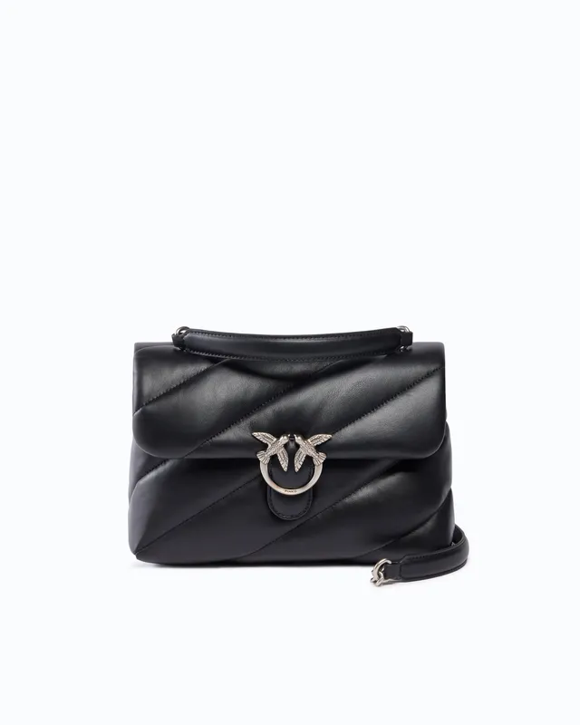 Pinko Love Bag Puff Maxi Quilt New Buckle torebka czarna