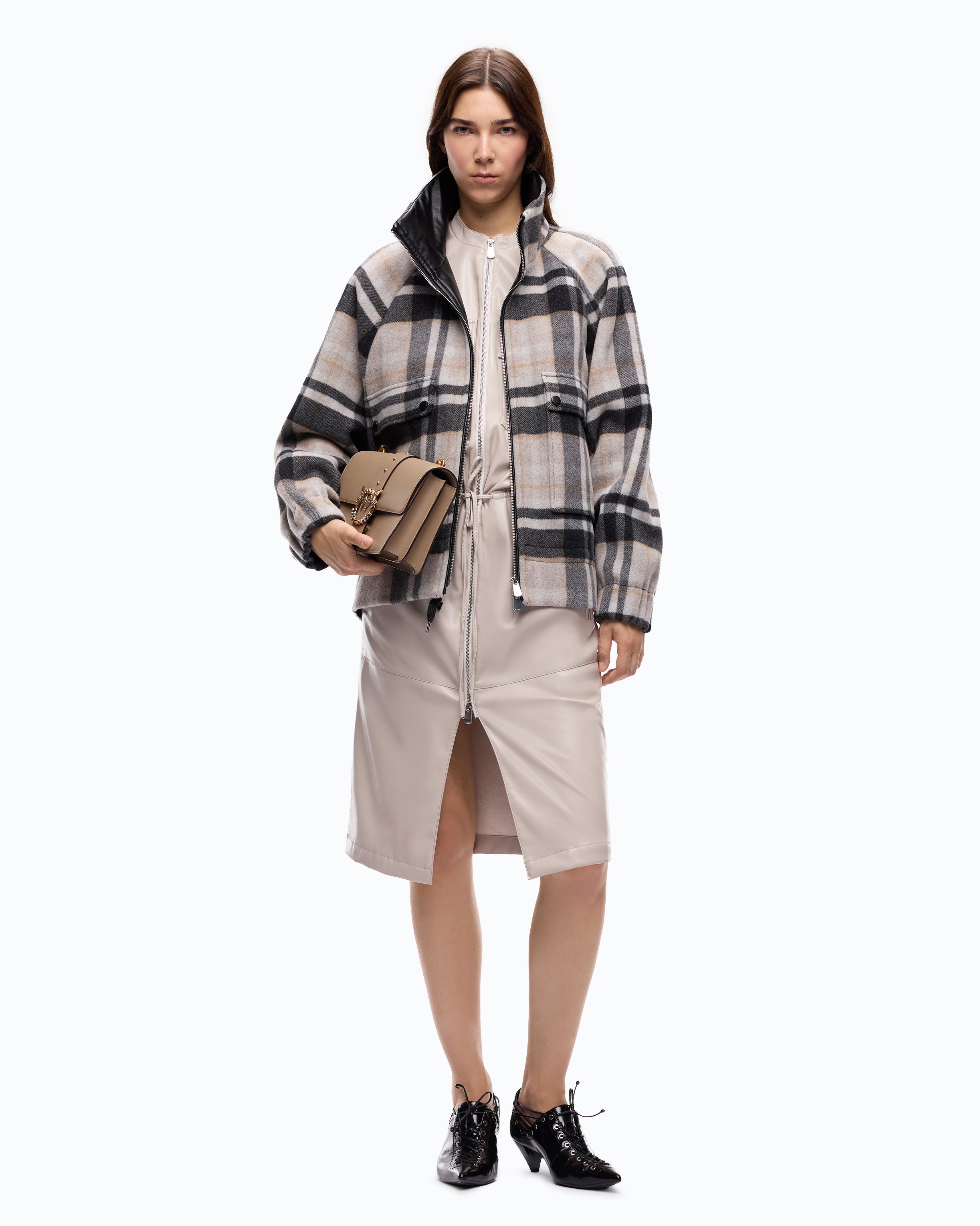 Pinko Borragine Blouson bosmanka kratka wełna