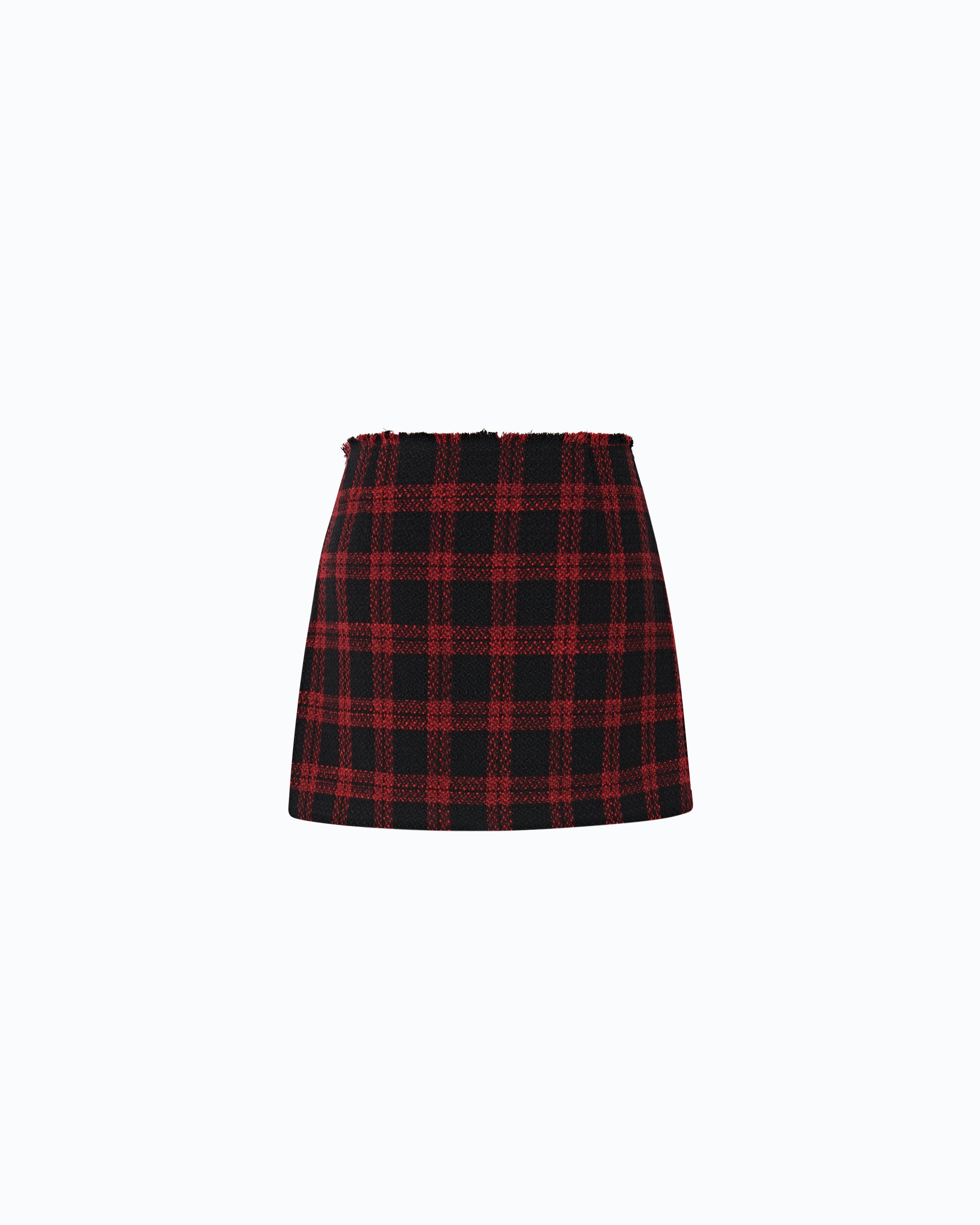 Pinko Grevillea spódnica mini kopertowa w kratę