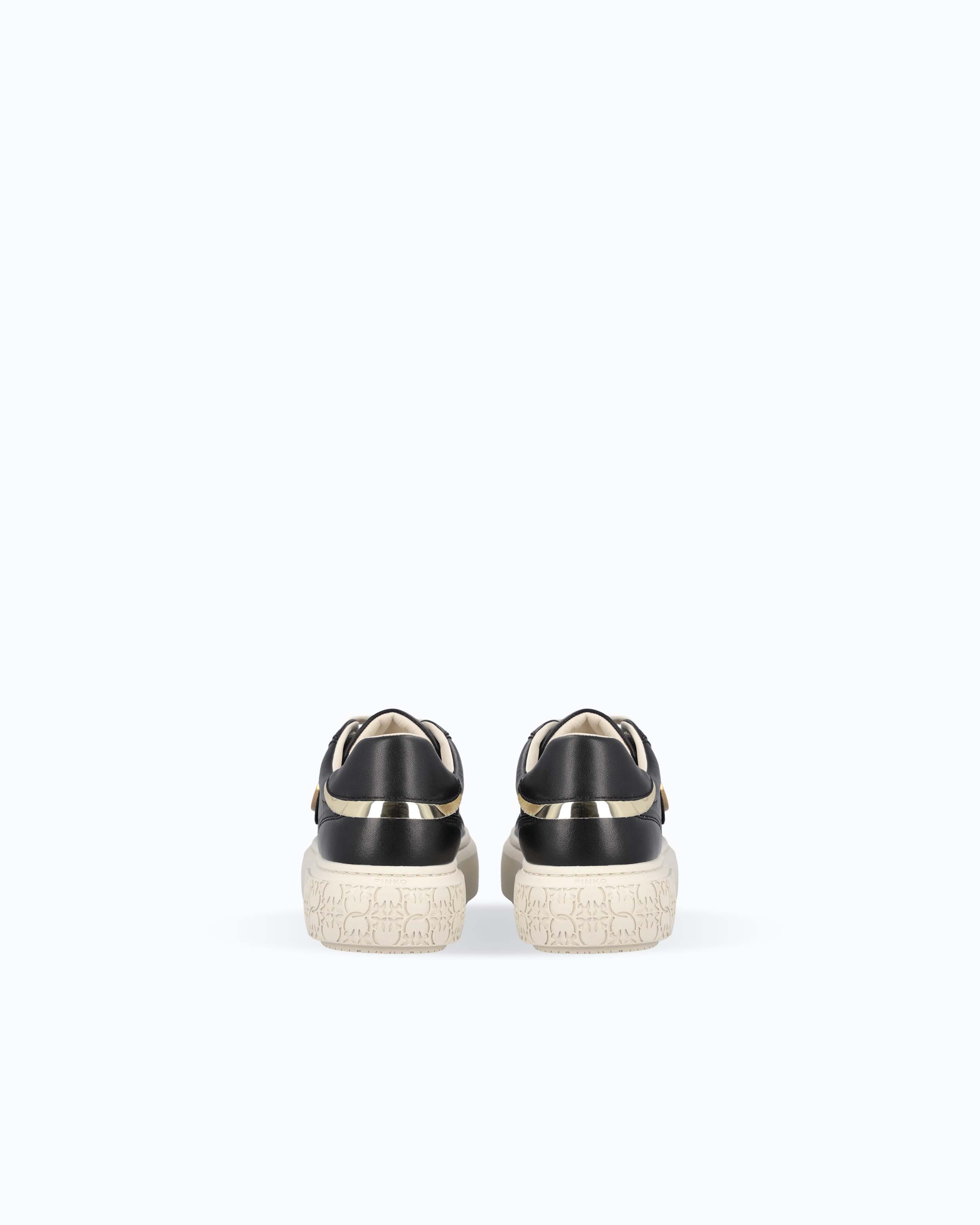 Pinko Yoko 01 sneakersy flatform z metalowym logo