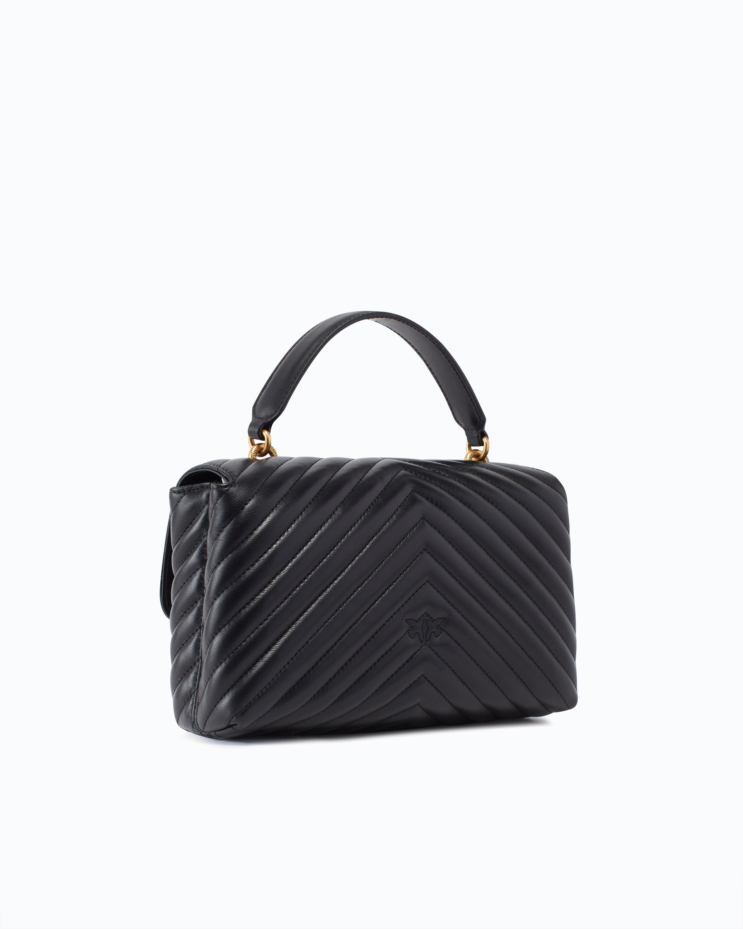 Pinko Lady Love Puff torebka nappa czarna zygzak
