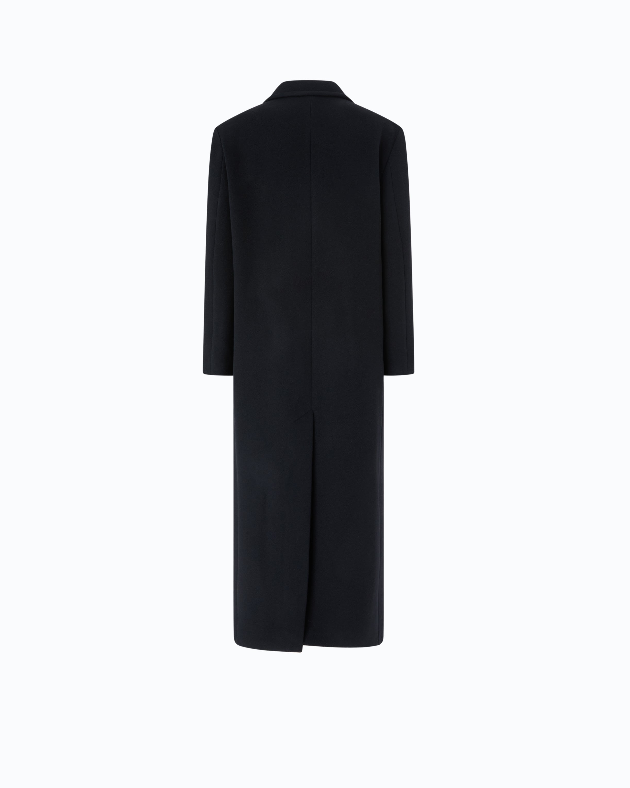 Pinko Covent Coat płaszcz wełniany długi czarny