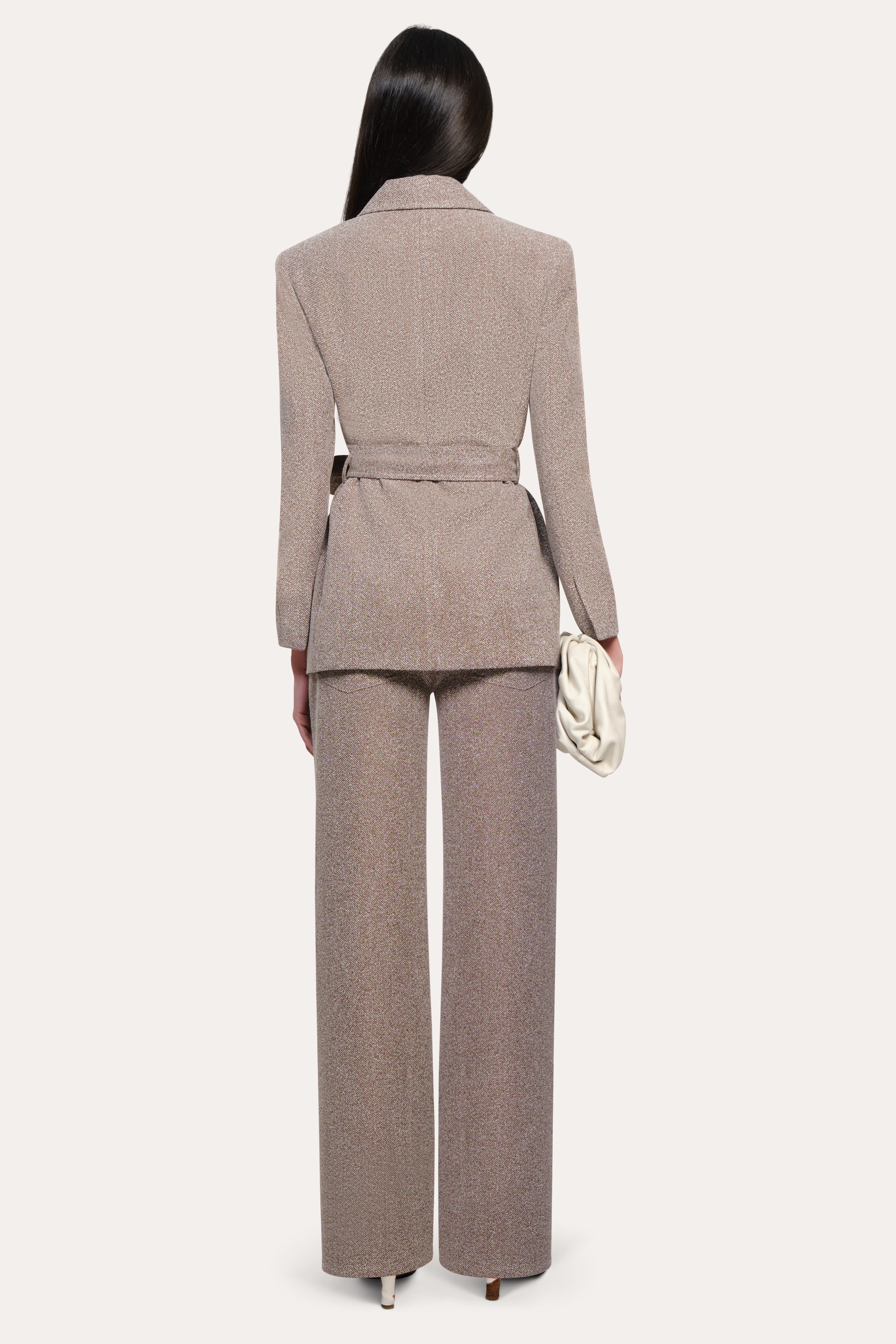 Elie Tahari Jackie Boucle marynarka Brown Melange