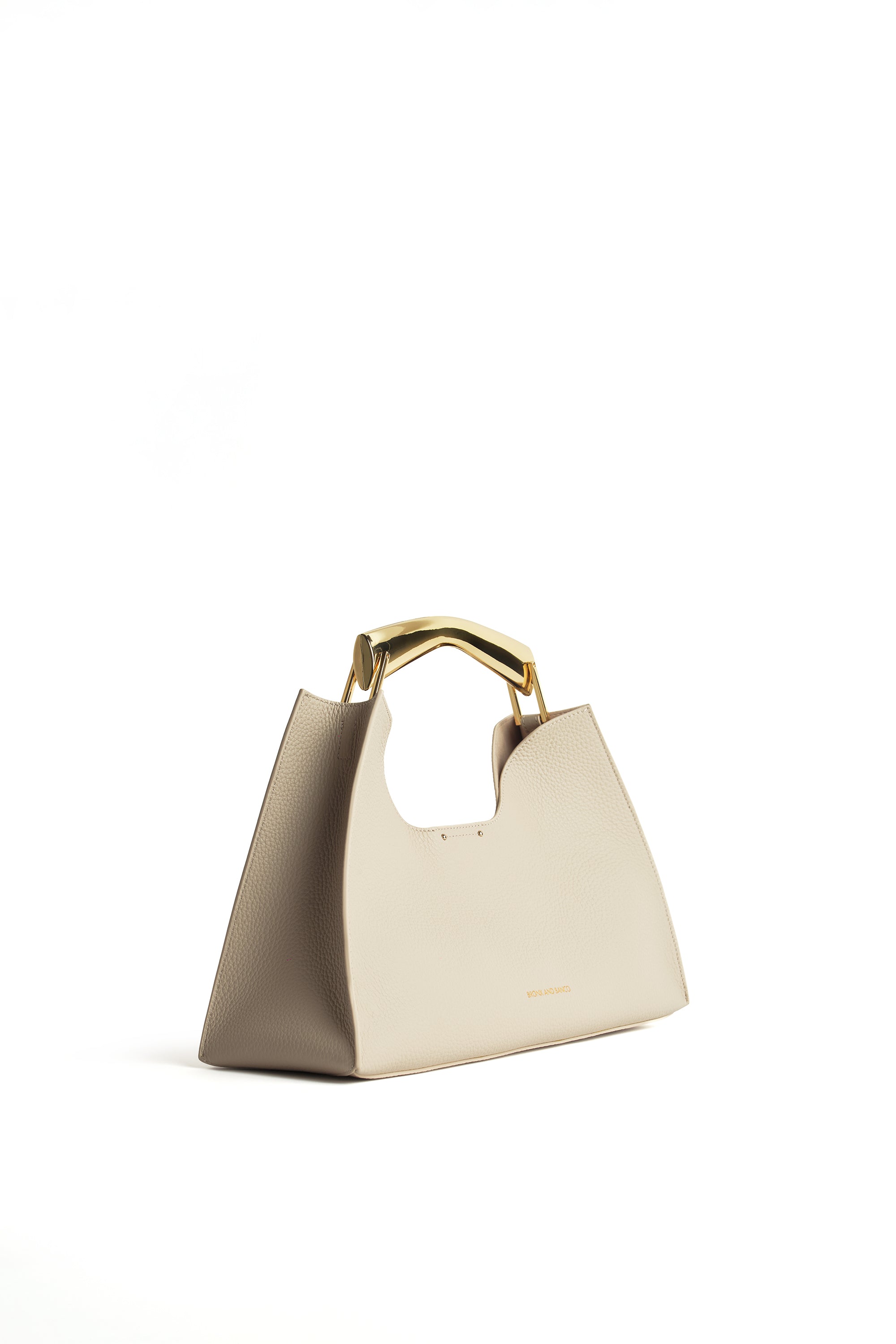 Bronx and Banco Poline Midi Bag torebka biała skórzana