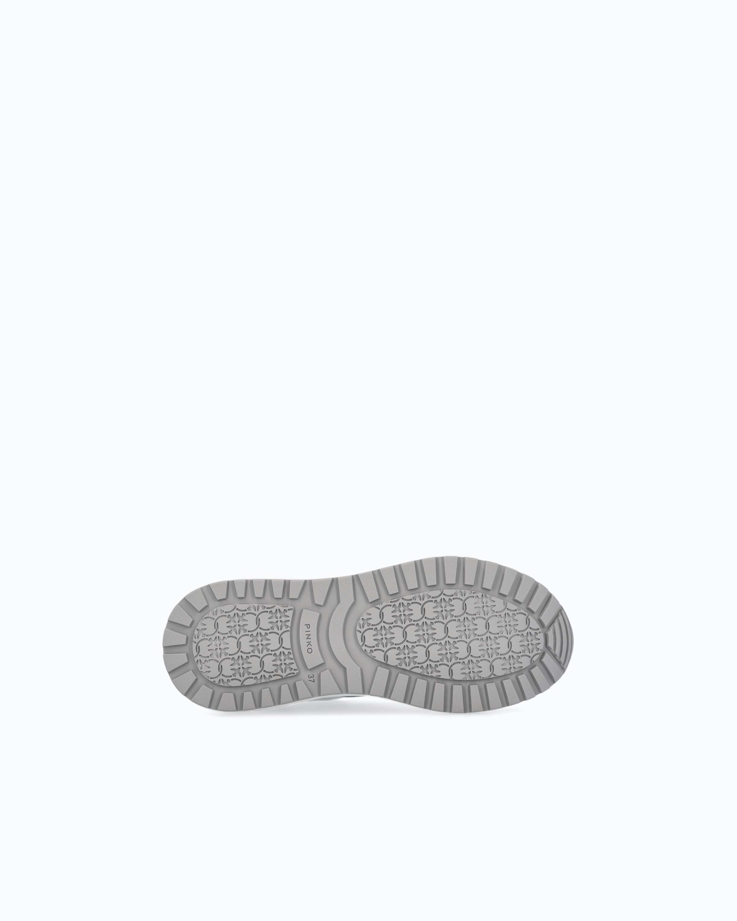 Pinko sneakersy damskie z logo lustrzane skóra ekologiczna