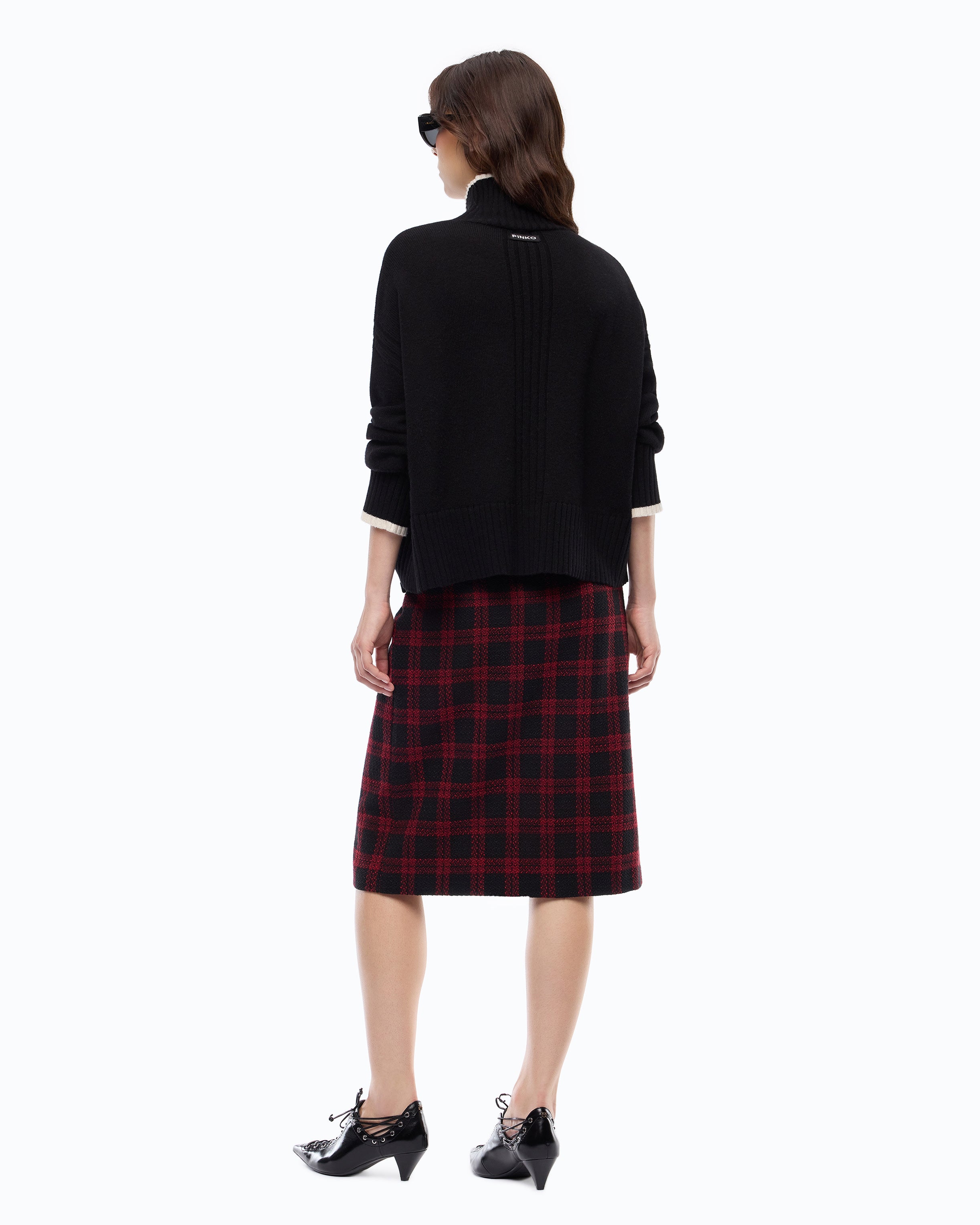 Pinko Falkland Sweater golf kaszmir czarny