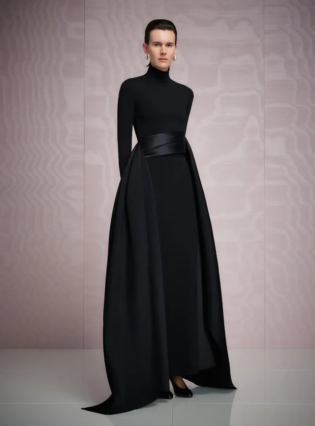 SOLACE LONDON Olivia sukienka wieczorowa czarna maxi