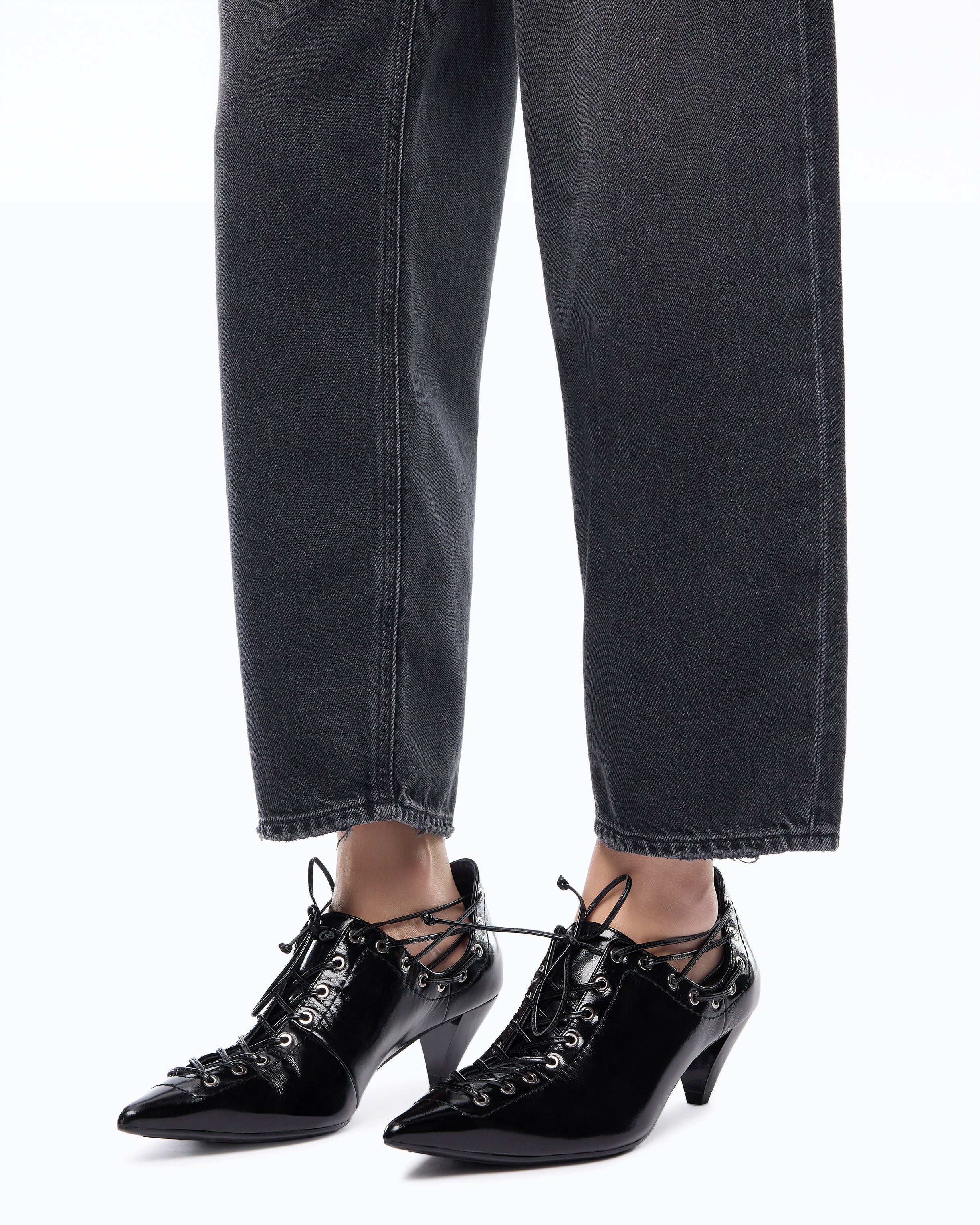 Pinko Estelle Egg jeans balloon czarne
