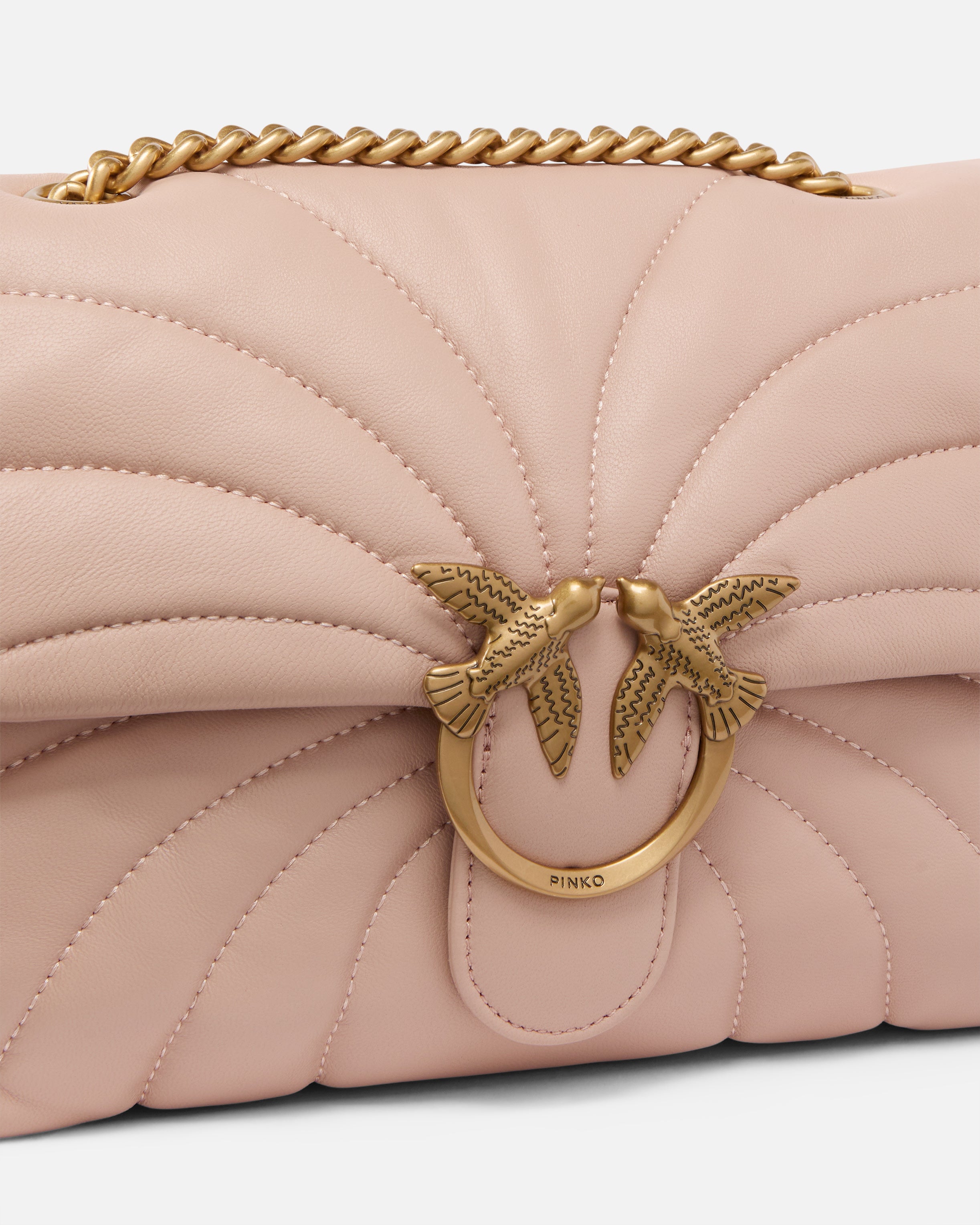 Pinko Love Puff Classic torebka skórzana U duża
