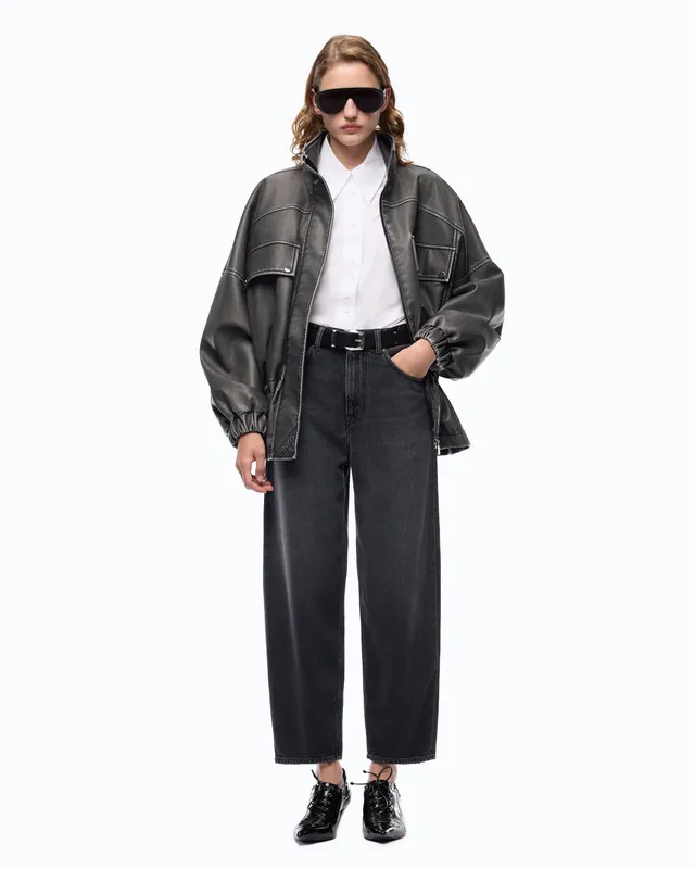 Pinko Estelle Egg jeans balloon czarne