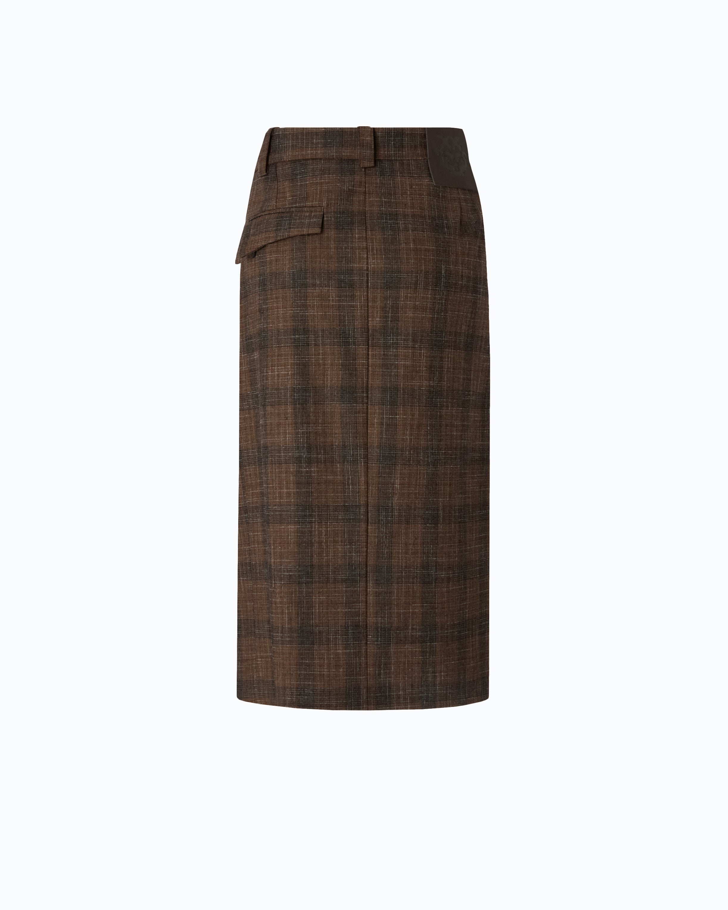 Pinko Marzemino Skirt spódnica kopertowa w kratę