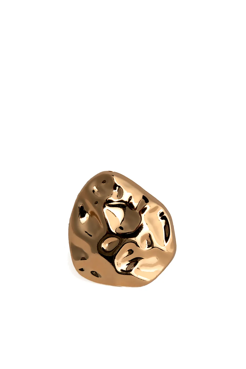 Bronx and Banco Molten Gold pierścionek złoty nieregularny
