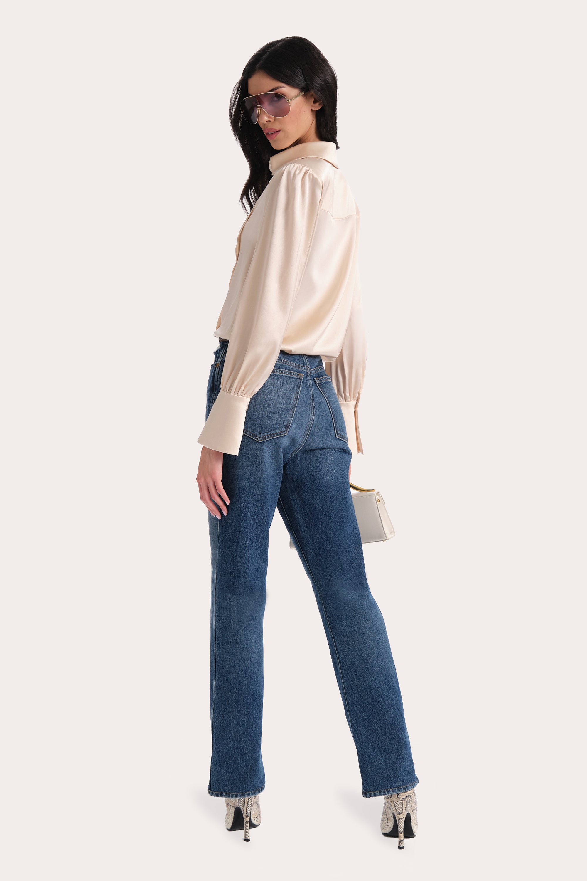 Elie Tahari Chloe E6013516 bluzka Canvas Clay