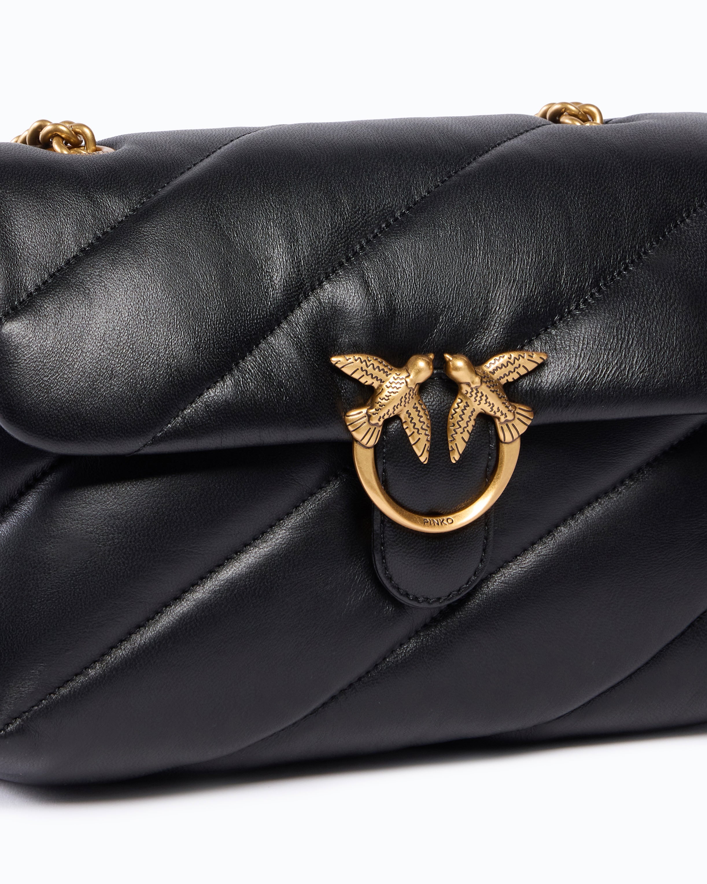 Pinko Love Bag Puff torebka pikowana czarna maxi quilt