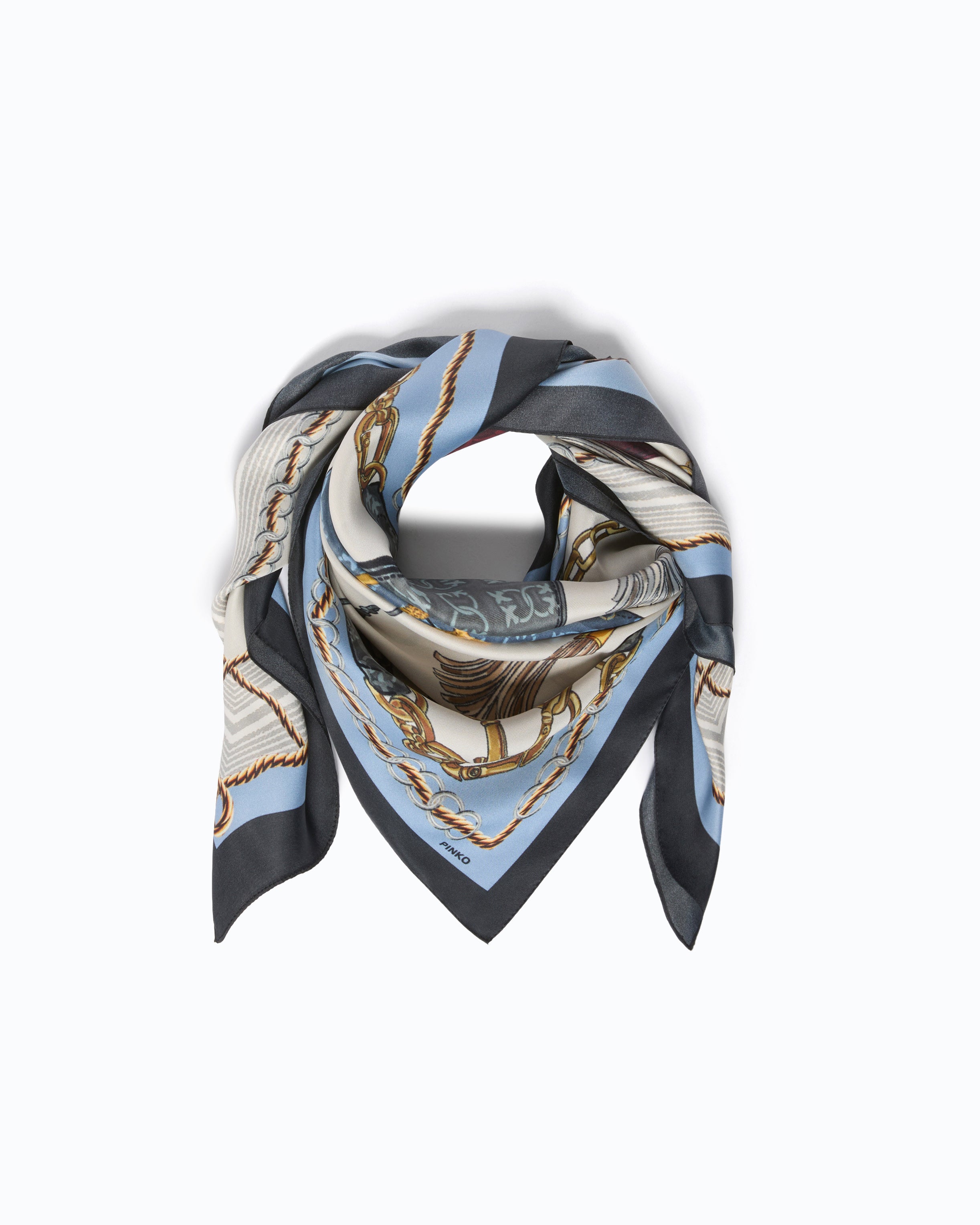 Pinko Limbo Foulard apaszka czarna w torebki