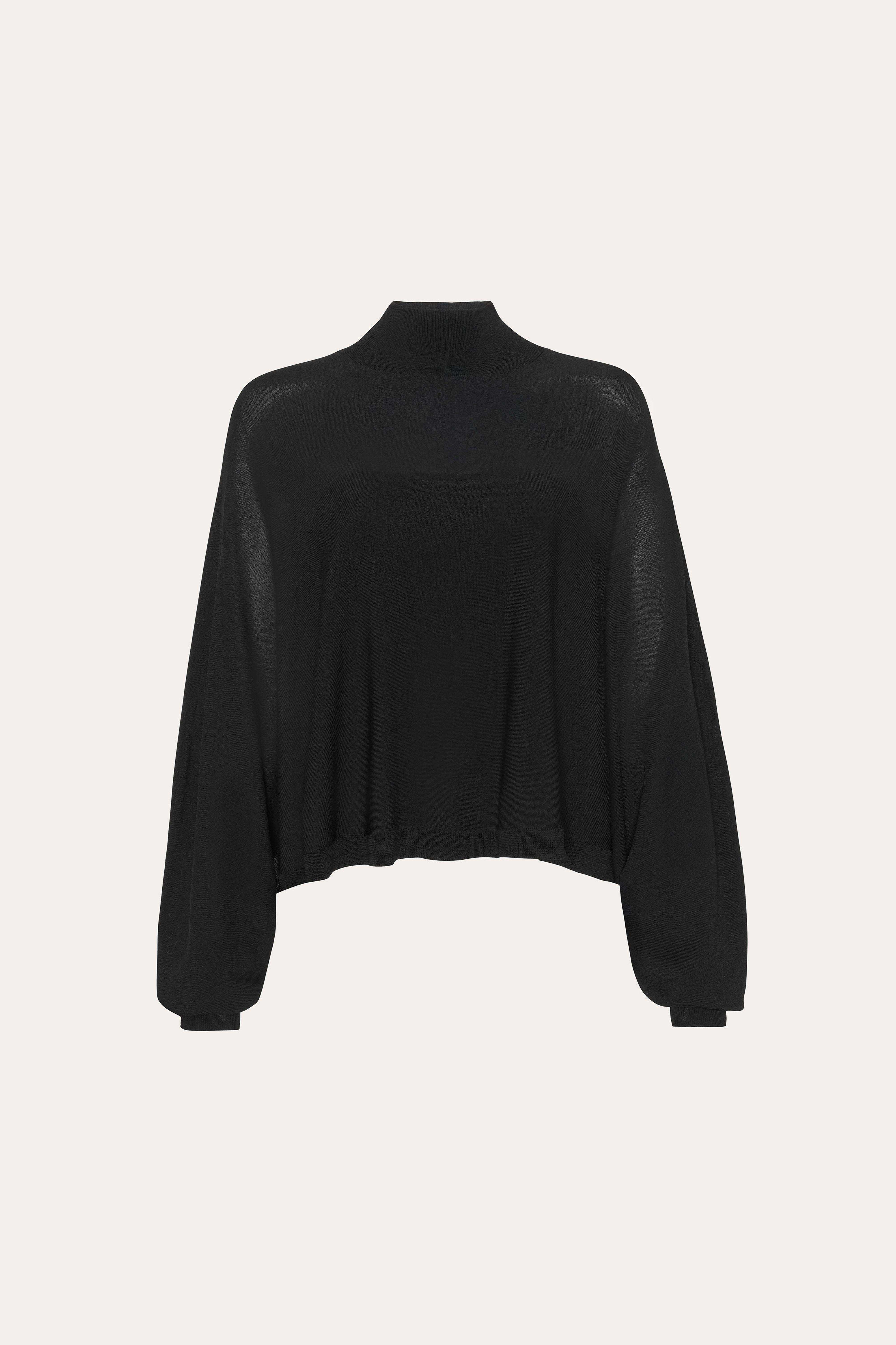 Elie Tahari Overlay Two Piece sweter czarny z topem