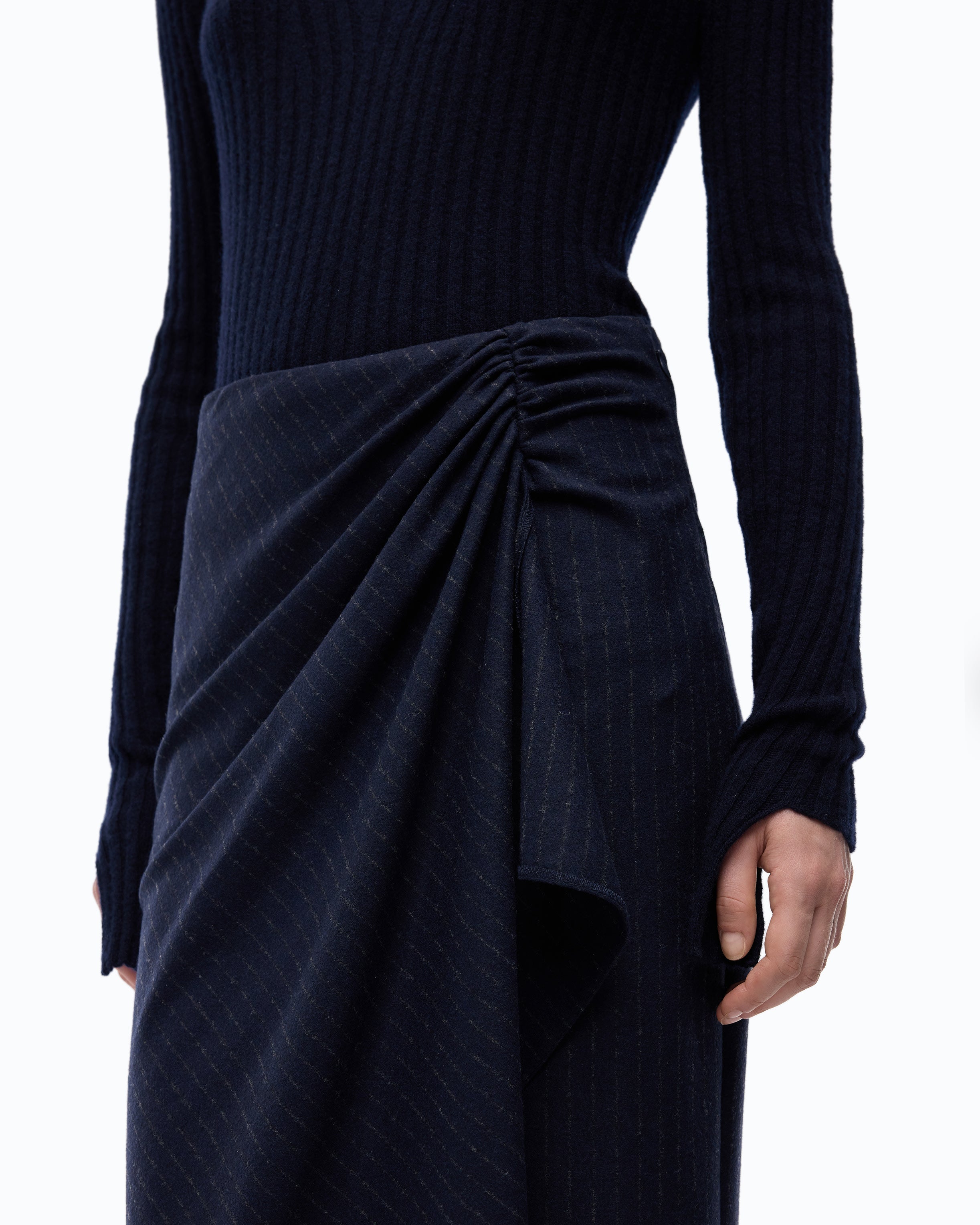 Pinko Dianella Dress sukienka midi niebieska