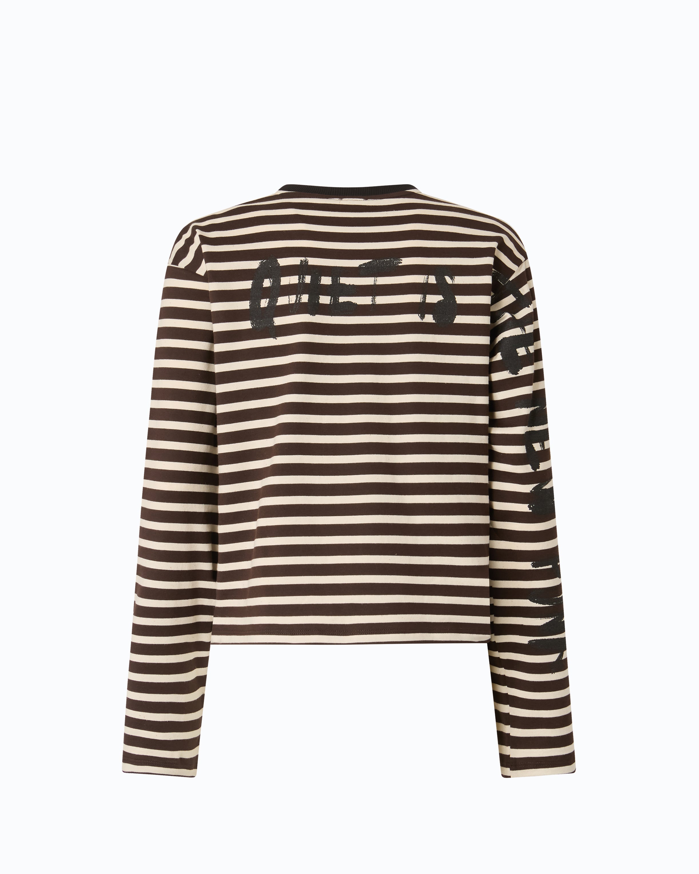 Pinko Mirtilla Quiet Is The New Punk sweter w paski