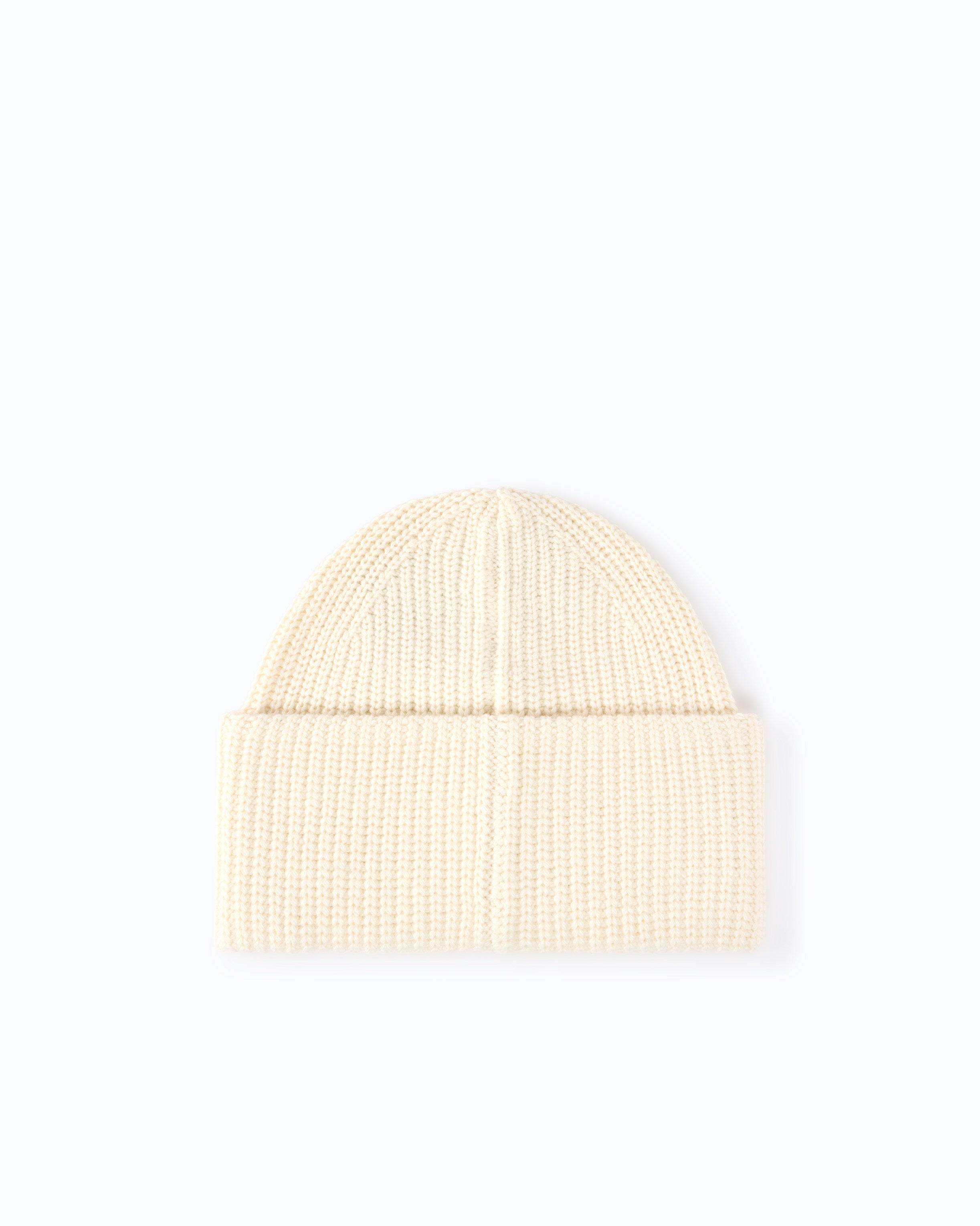 Pinko Bosnia Beanie czapka biała kaszmirowa