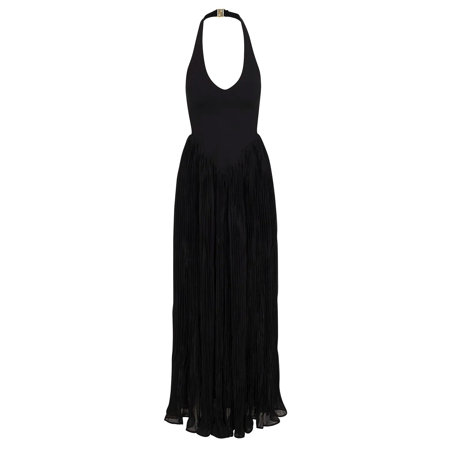 Delfi Collective Rowena Bordeaux sukienka wieczorowa halter