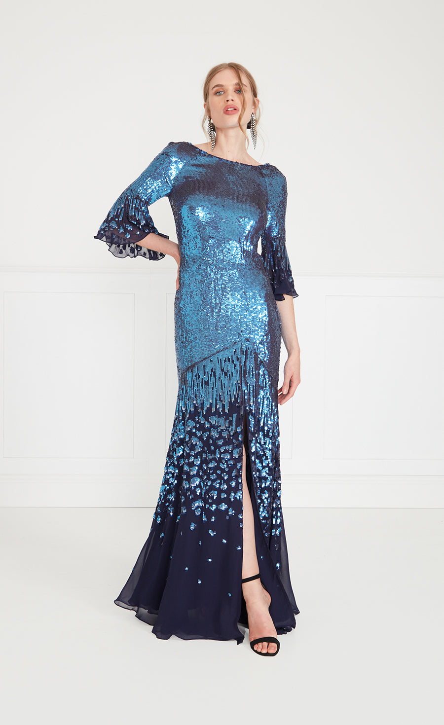 Temperley London Celestial sukienka wieczorowa Midnight