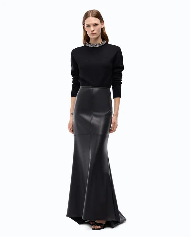Pinko Berlino Sweater sweter czarny wełniany